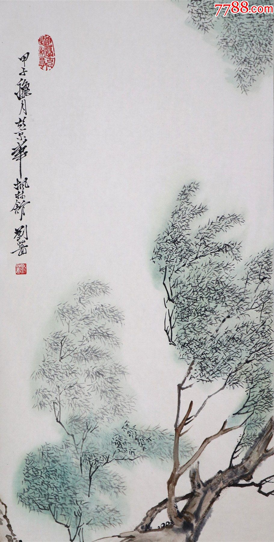 刘门第三代画家【刘蔷】花鸟四条屏