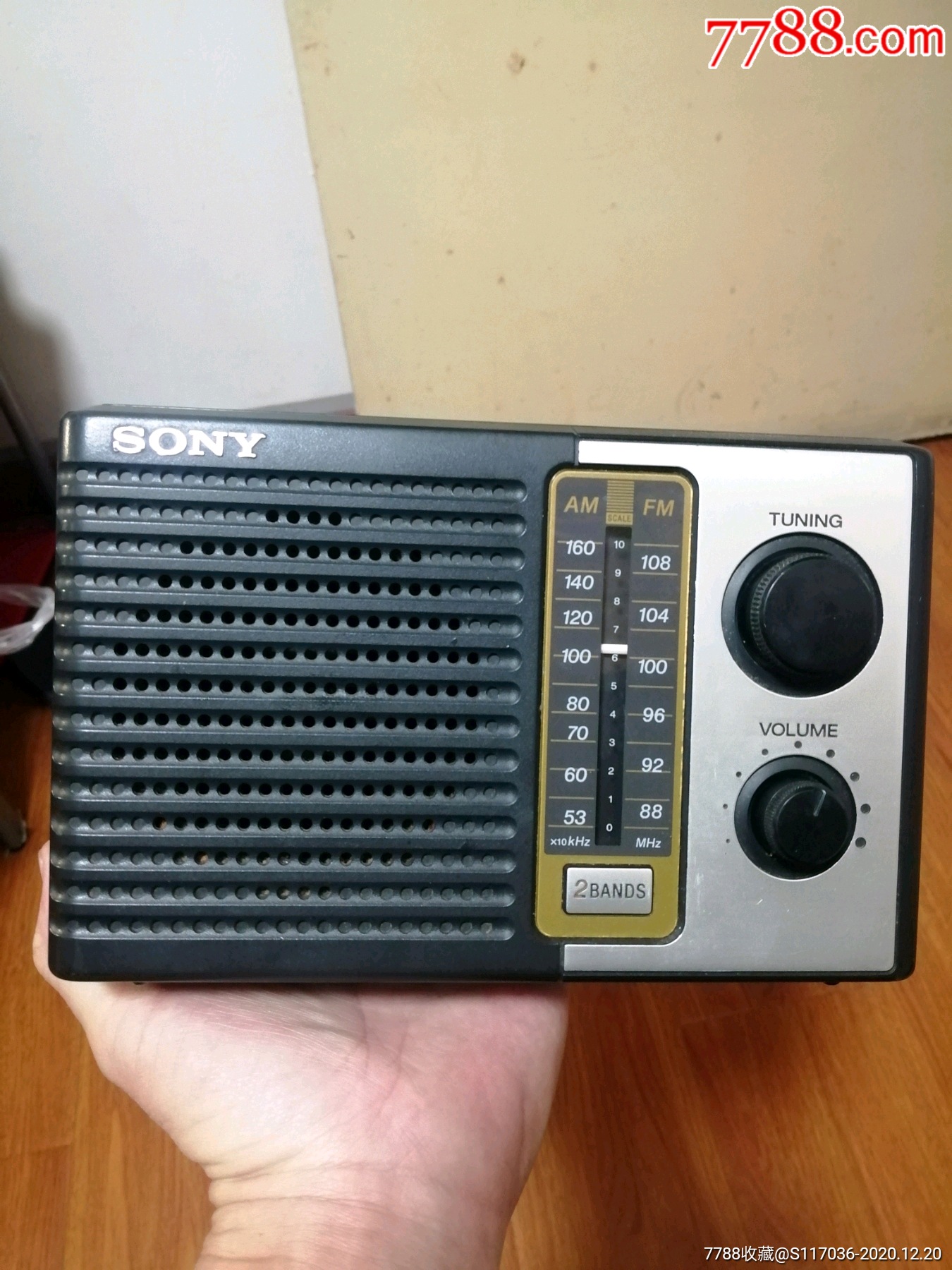 老款经典索尼icf-f10收音机
