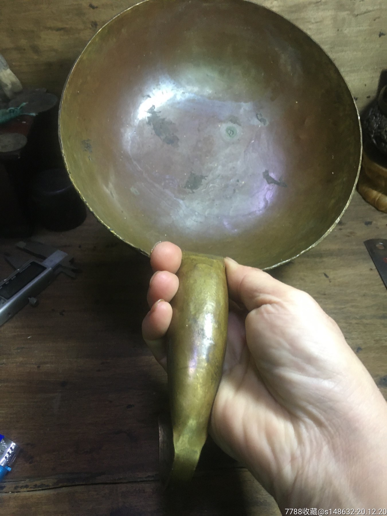 厚实手工大铜瓢