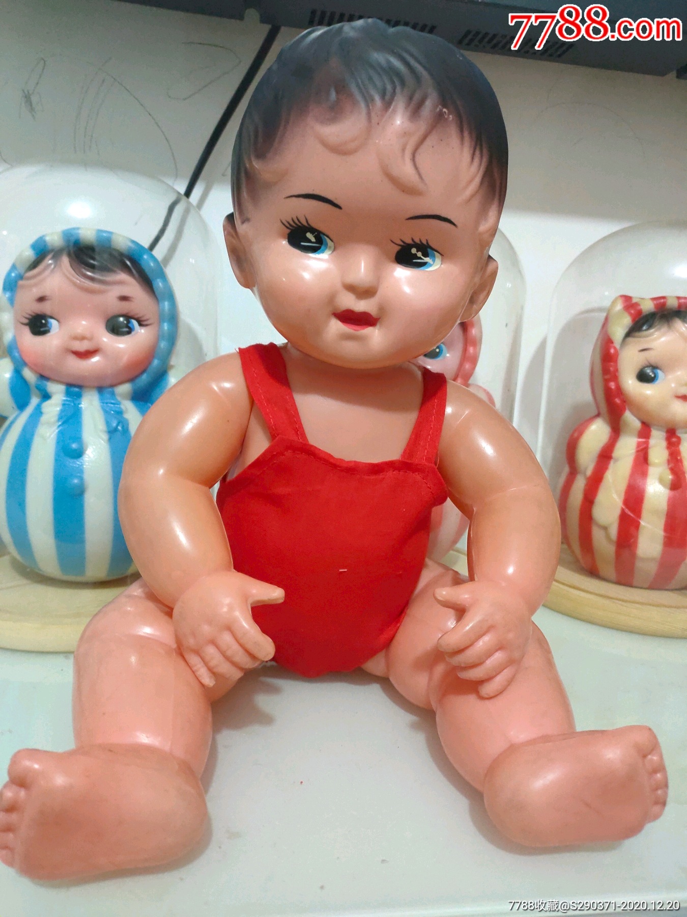 老玩具,80年代胖娃娃一个