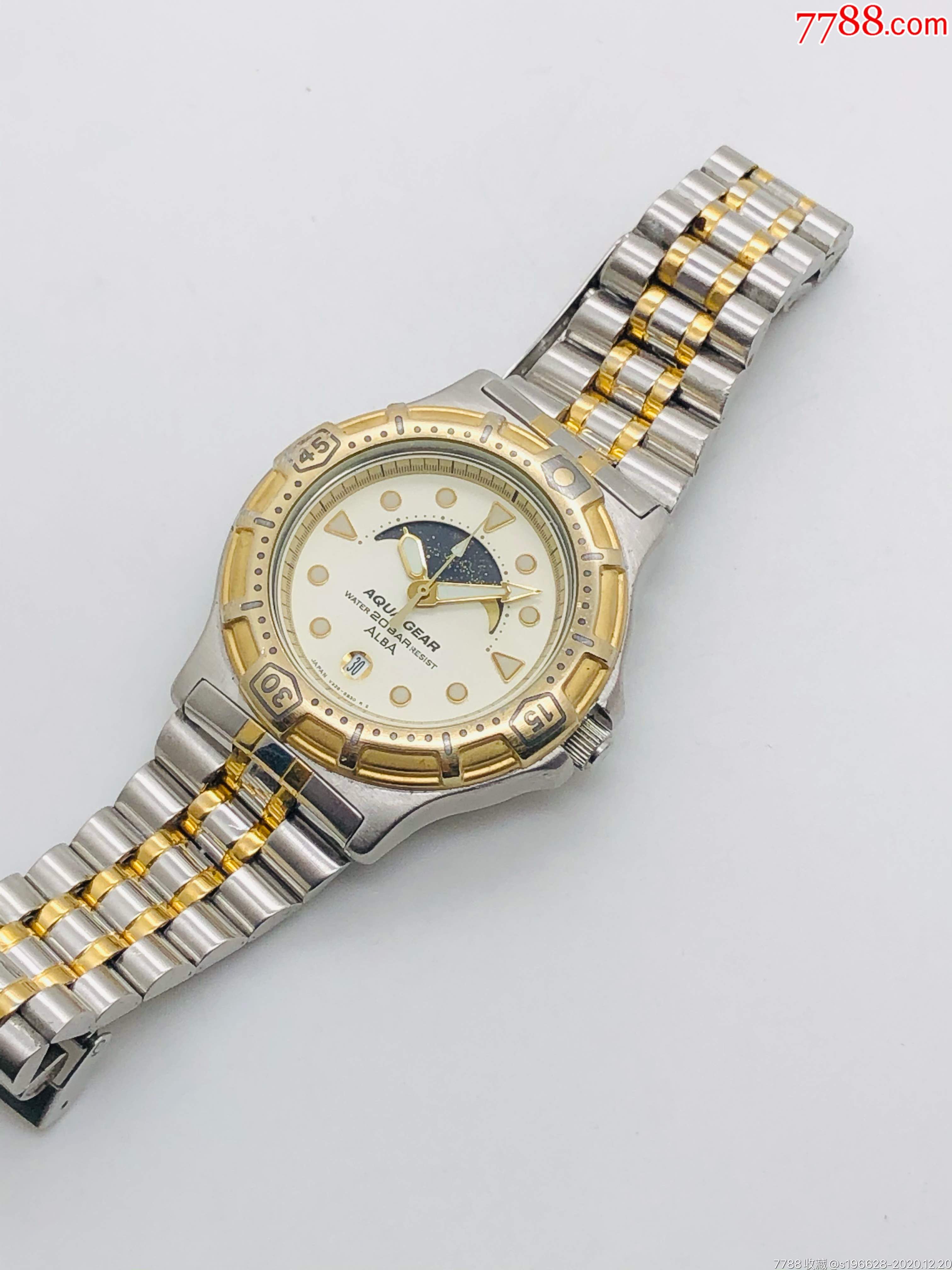 日本精工雅柏石英男表(旋转活动外圈)-手表/腕表-7788手表收藏