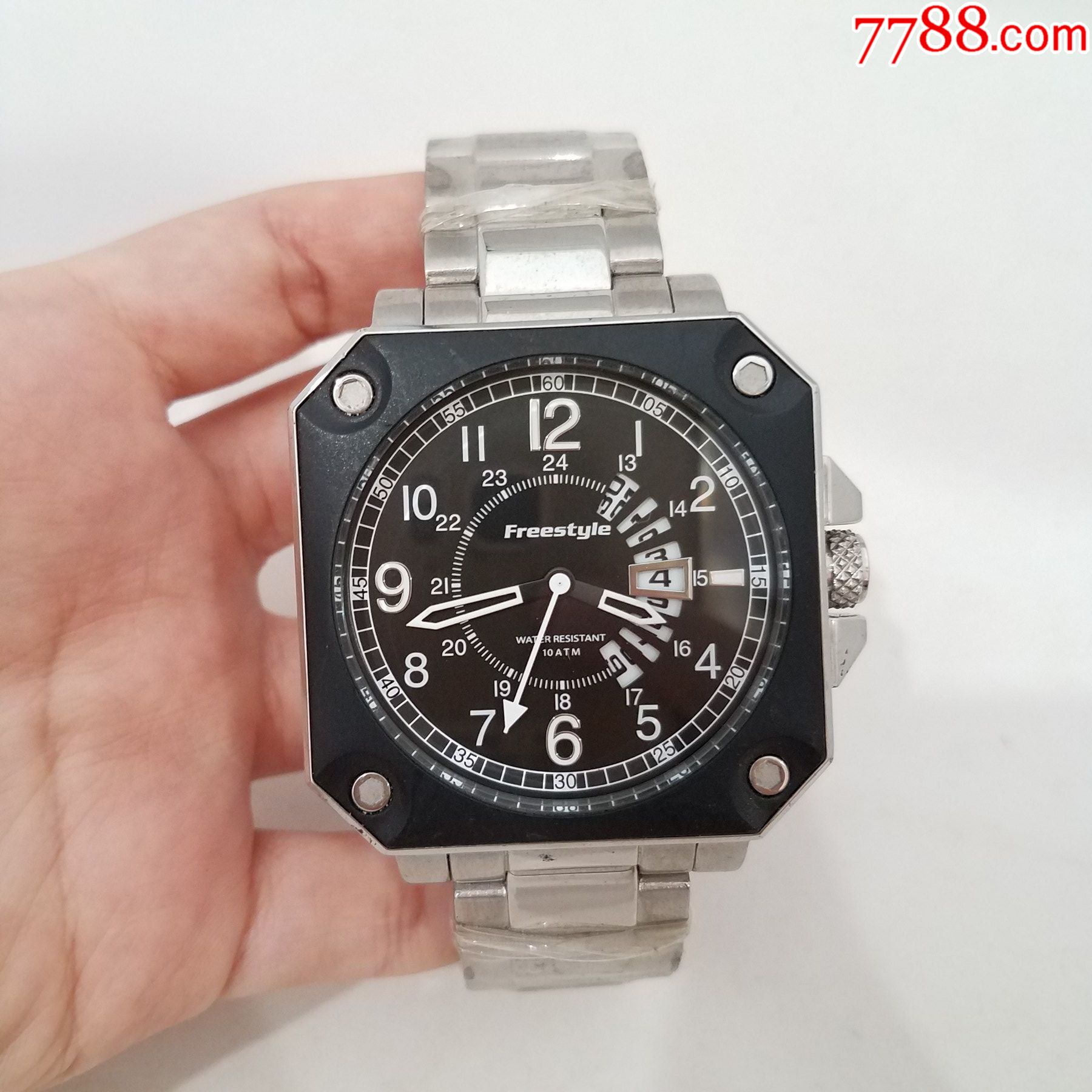 超大号】freestyle电子男表【夜光漂亮】【独特电视机表款】-手表