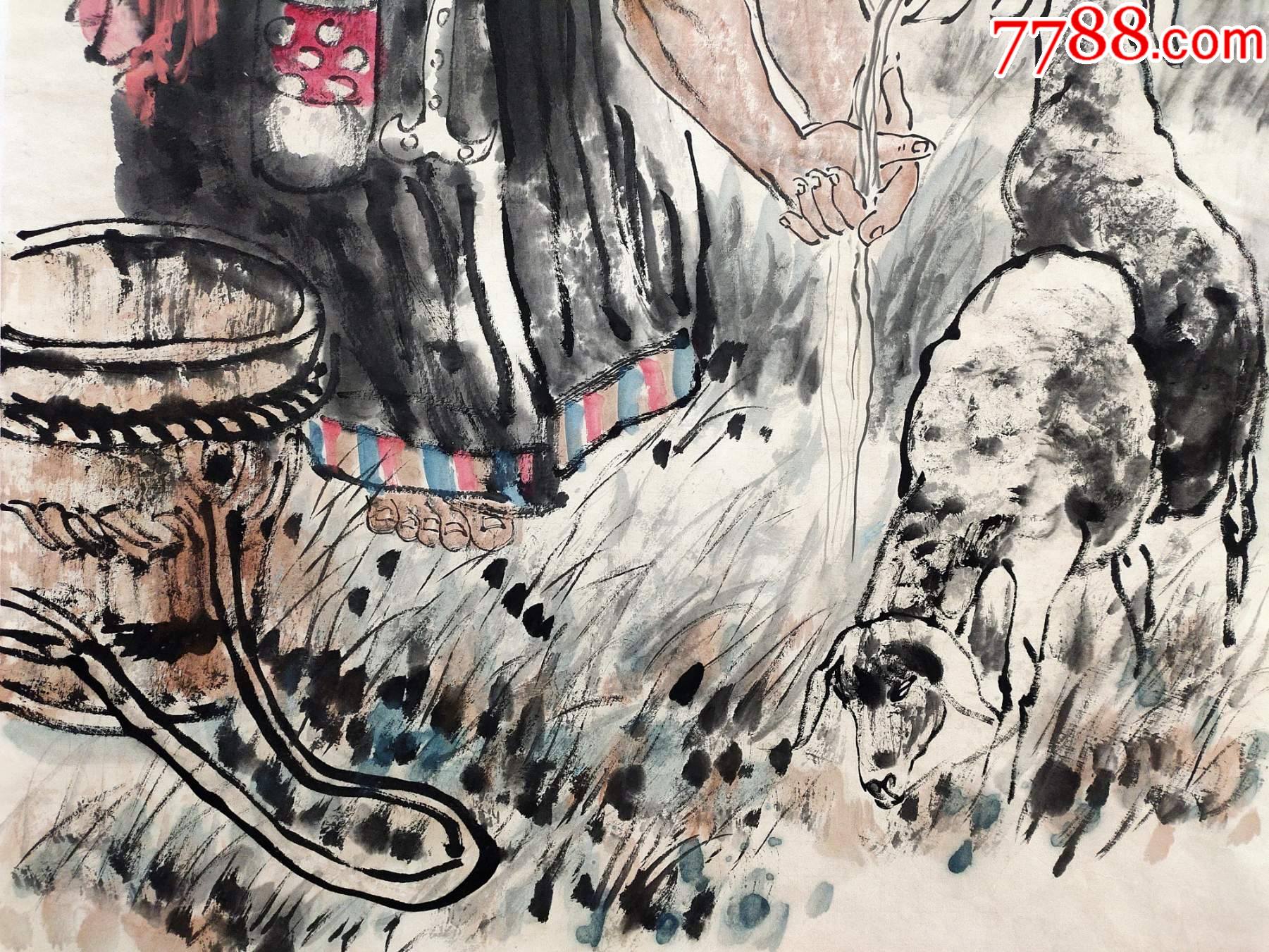 中国美术家协会会员【陈忠志】人物_人物国画原作_图片价格_收藏行情