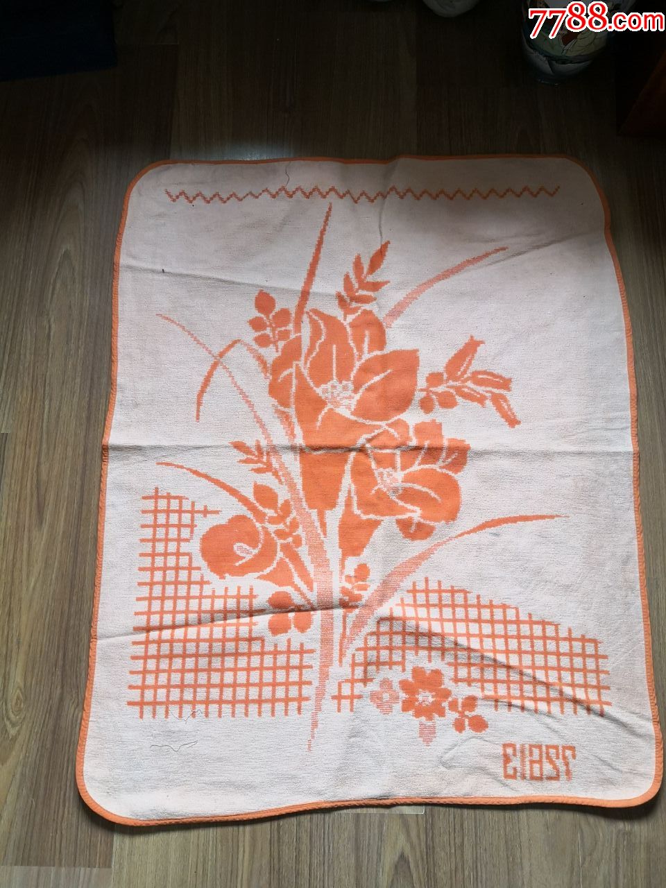 老式儿童小绒毯-毛毯/线毯-7788锡器收藏