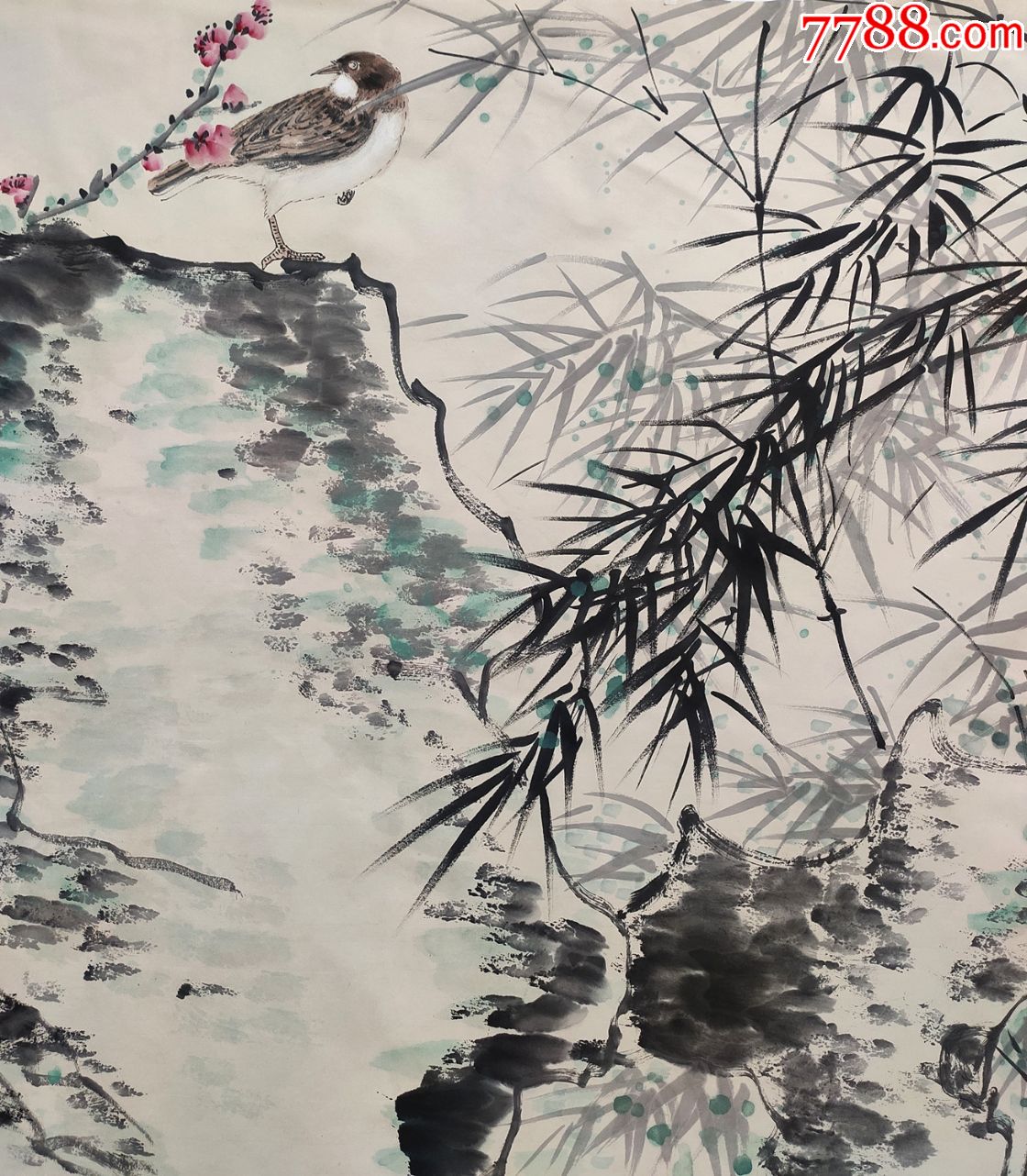 【谢稚柳,陈佩秋】合作花鸟_花鸟国画原作_图片价格_收藏鉴定_7788