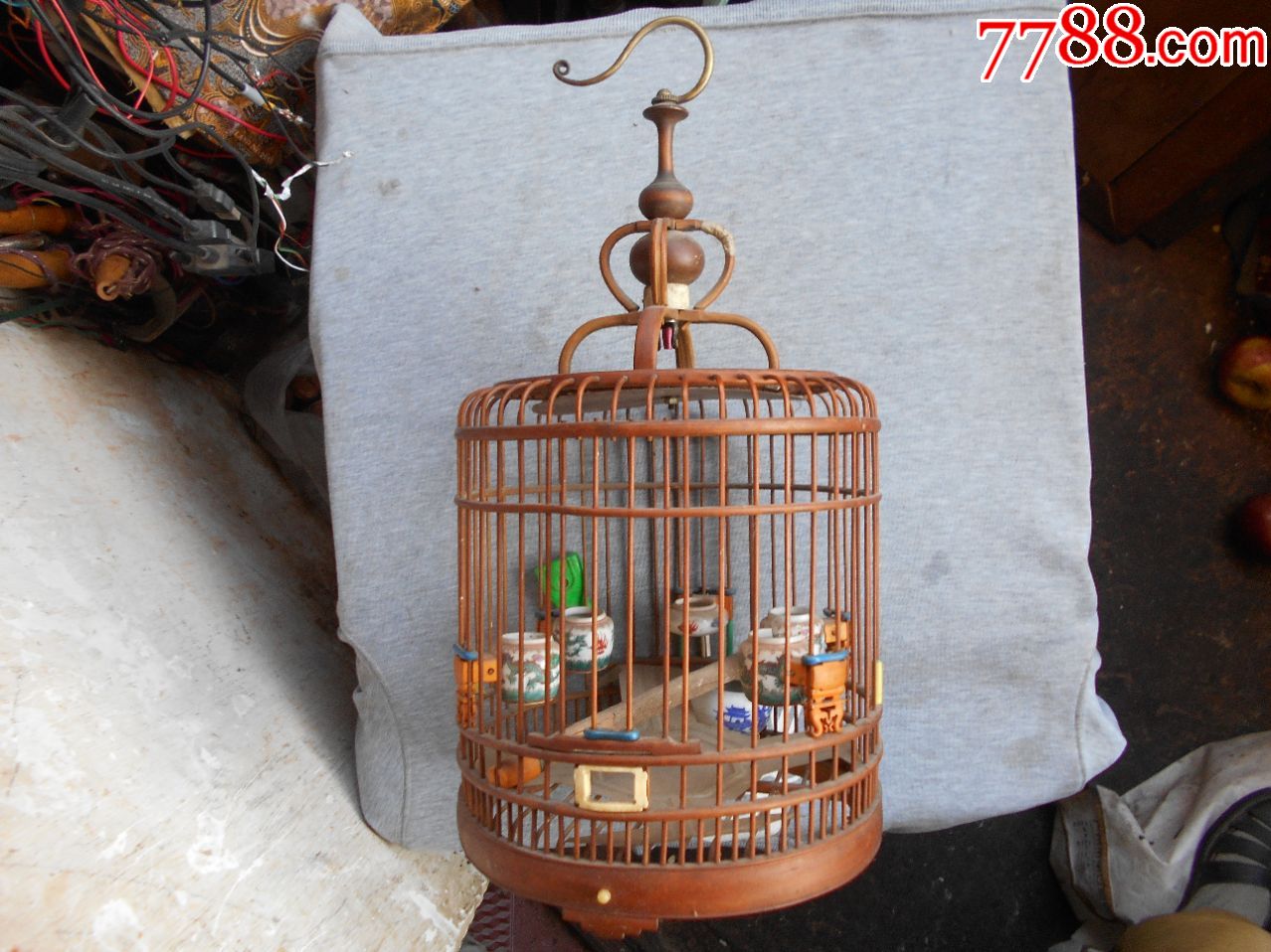 民国时期老工老料鸟笼