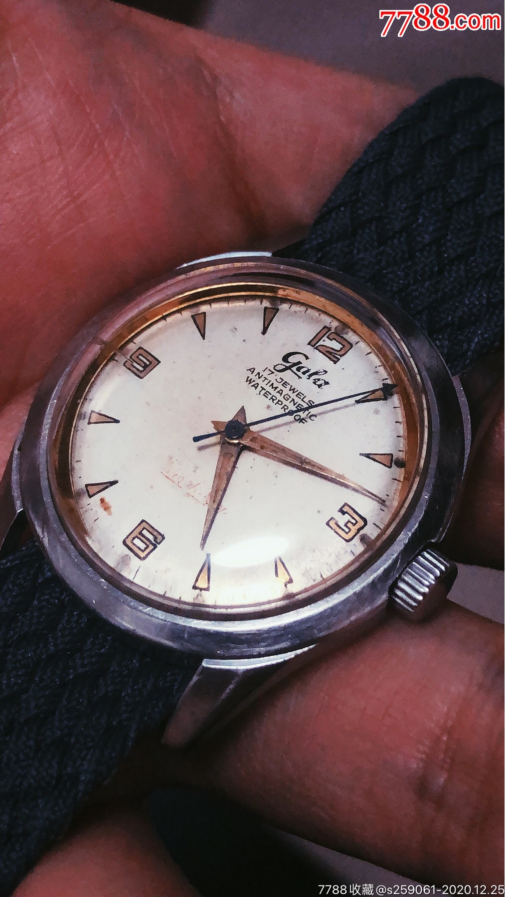 瑞士加莱手卷机械军表_手表/腕表_配件图片_收藏价格_7788钟表收藏