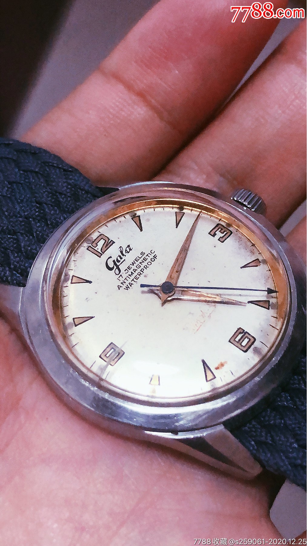 瑞士加莱手卷机械军表_手表/腕表_配件图片_收藏价格_7788钟表收藏