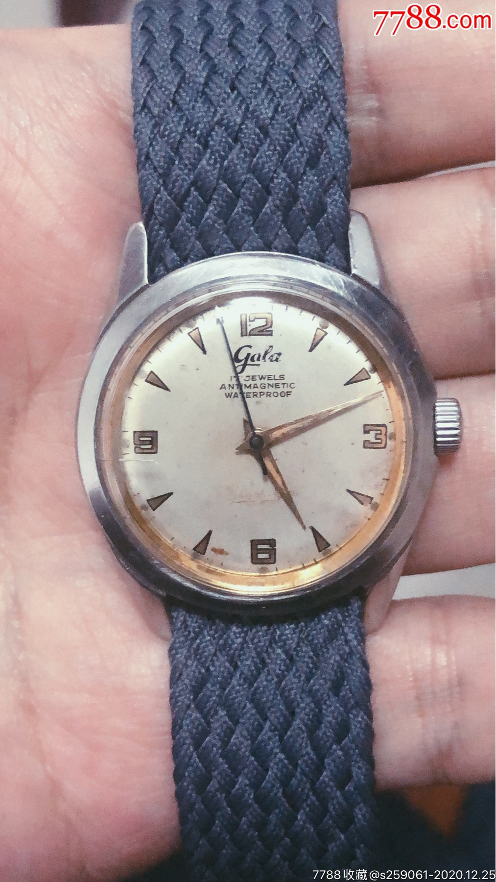 瑞士加莱手卷机械军表_手表/腕表_配件图片_收藏价格_7788钟表收藏