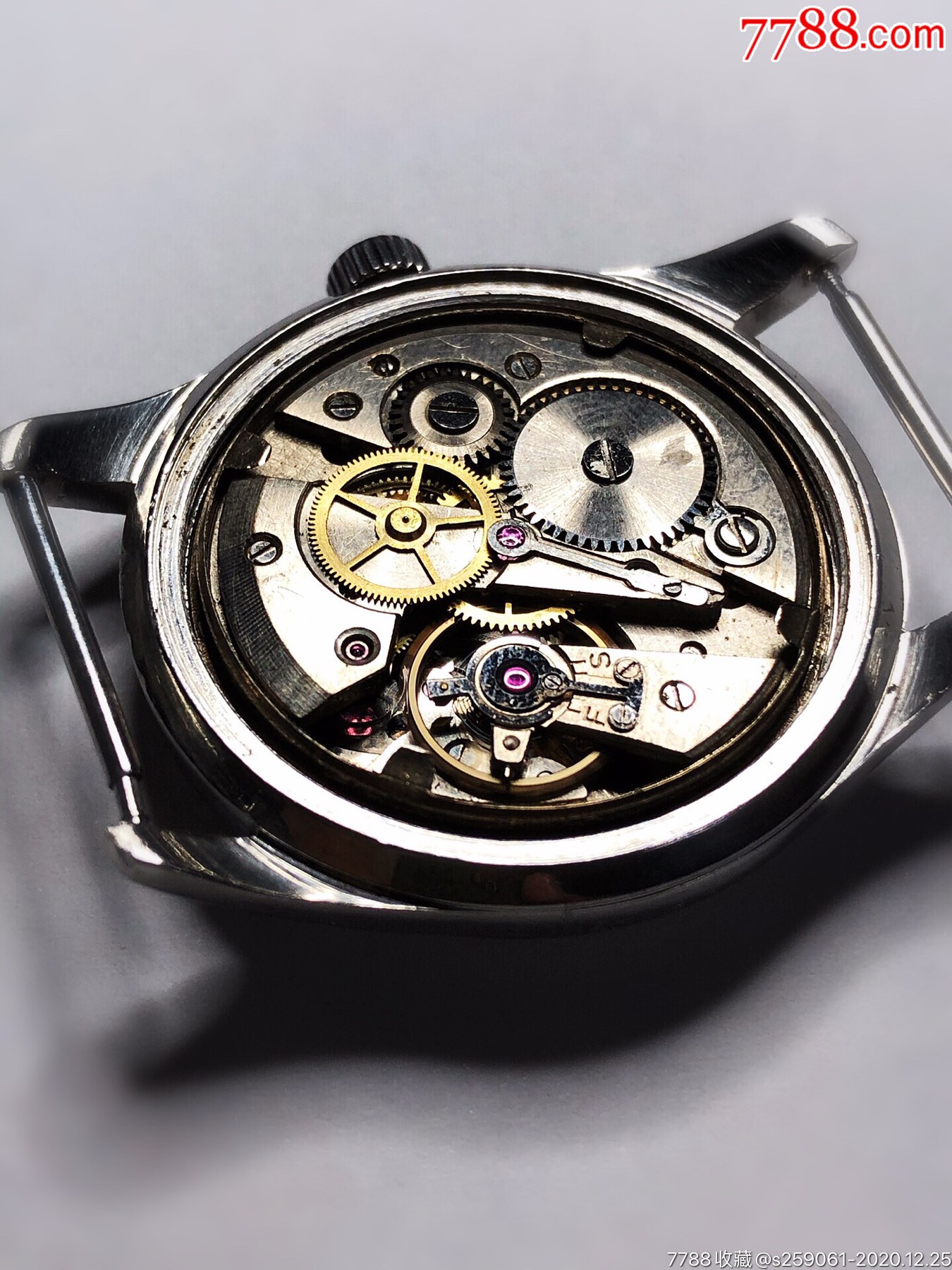 瑞士加莱手卷机械军表_手表/腕表_配件图片_收藏价格_7788钟表收藏