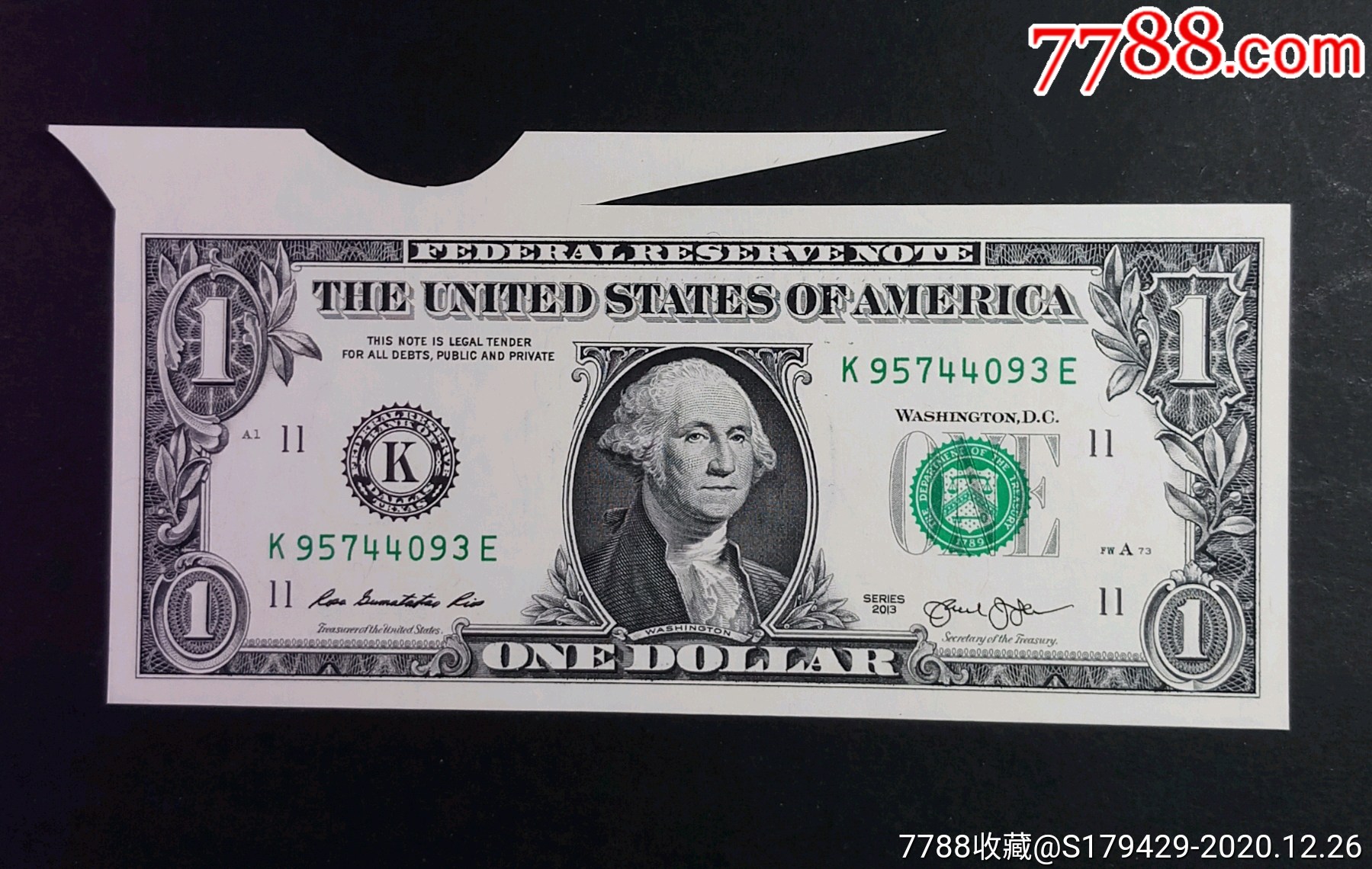 【大福耳】美国纸钞1美元