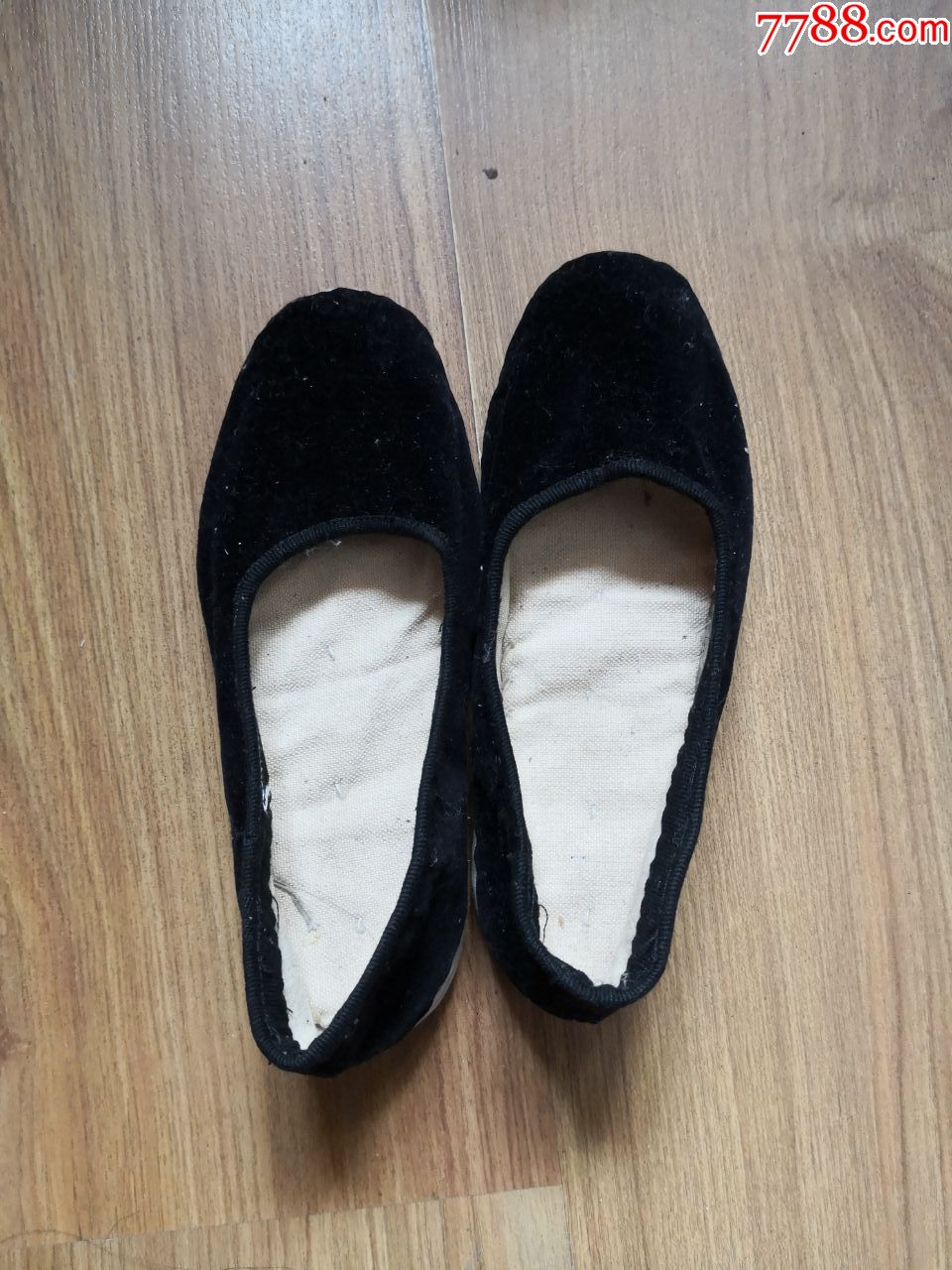 全新千层底小脚布鞋