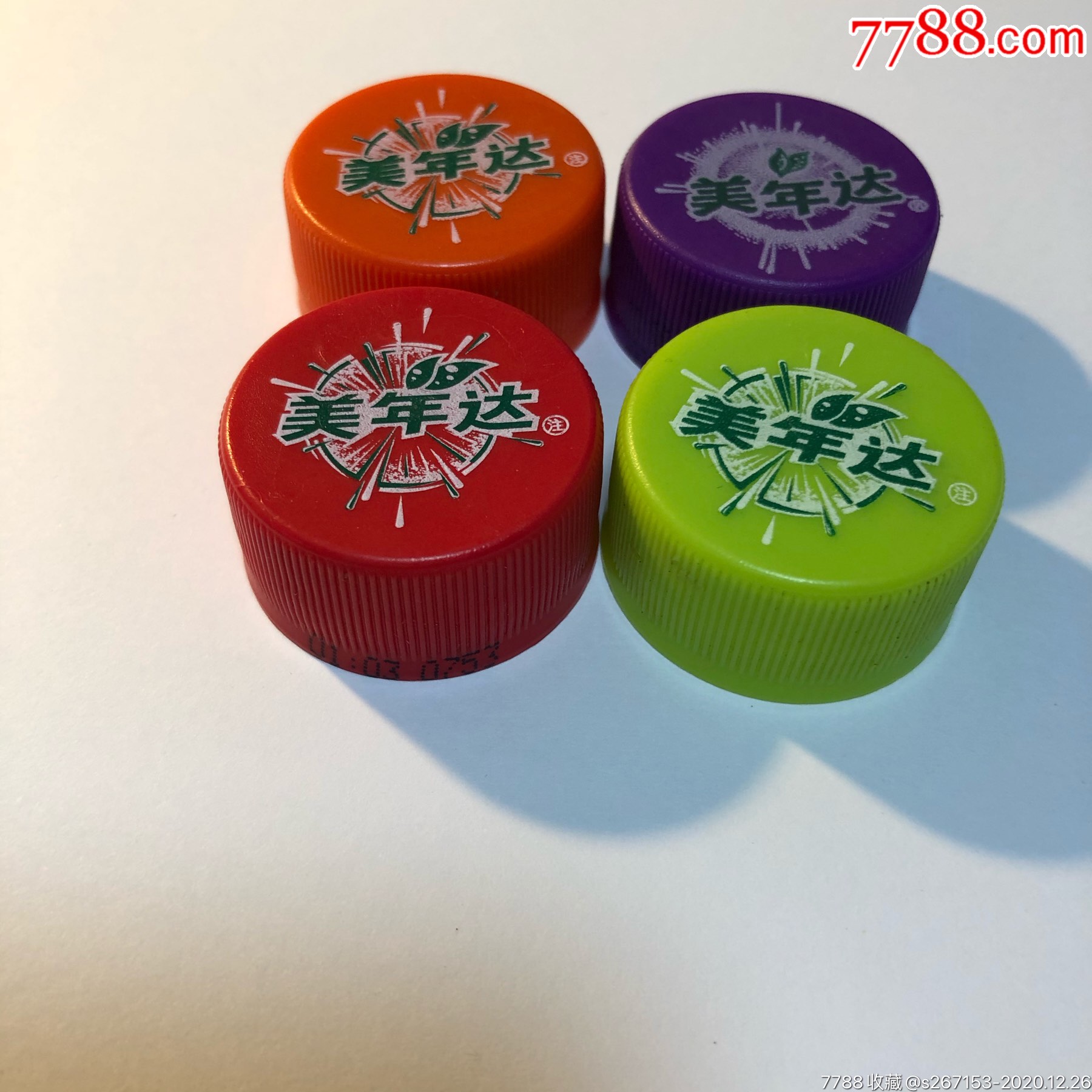 百事可乐美年达早期四种口味瓶盖