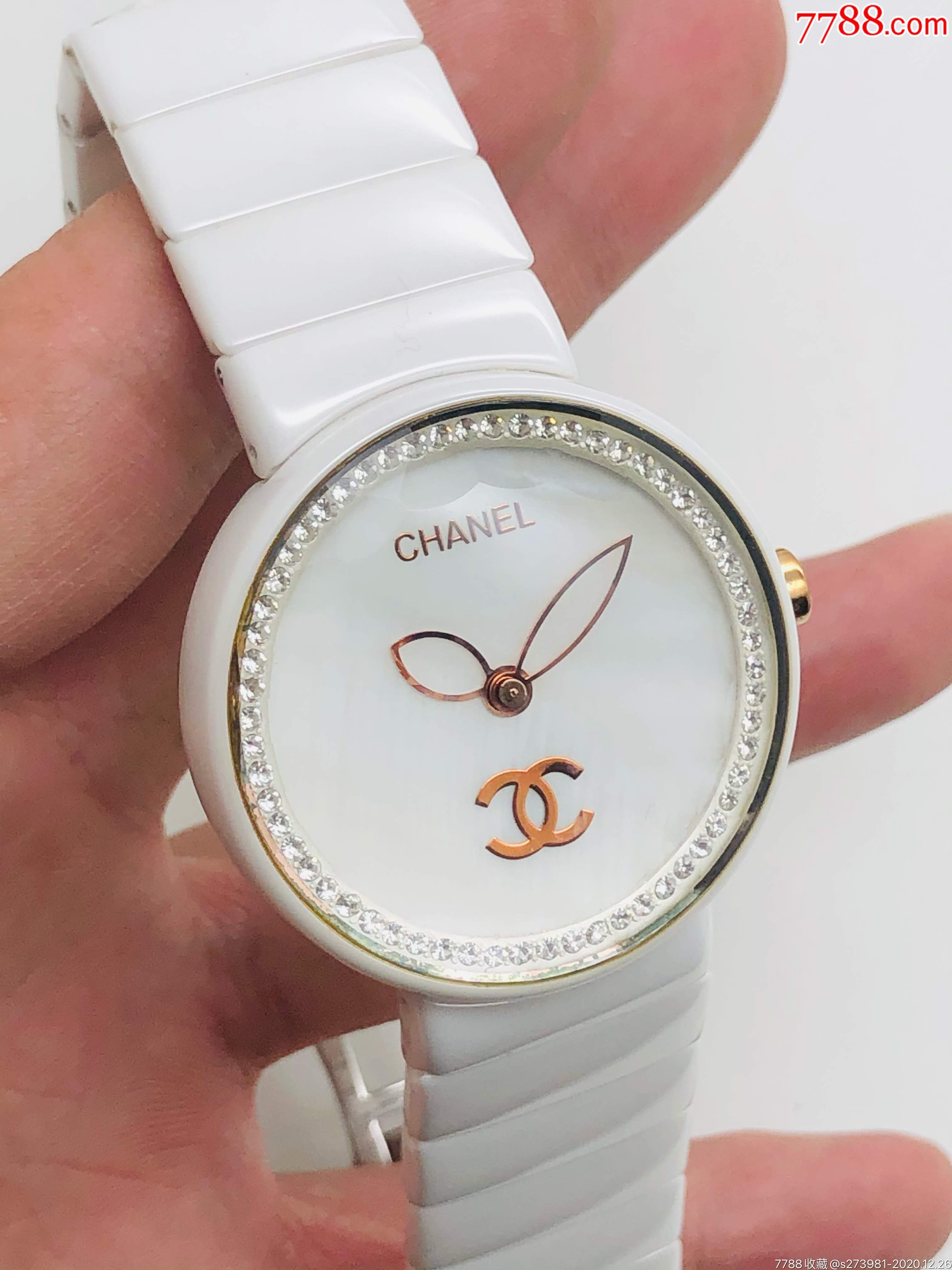 香奈儿石英女表(陶瓷打造表圈和表带,9.5新)