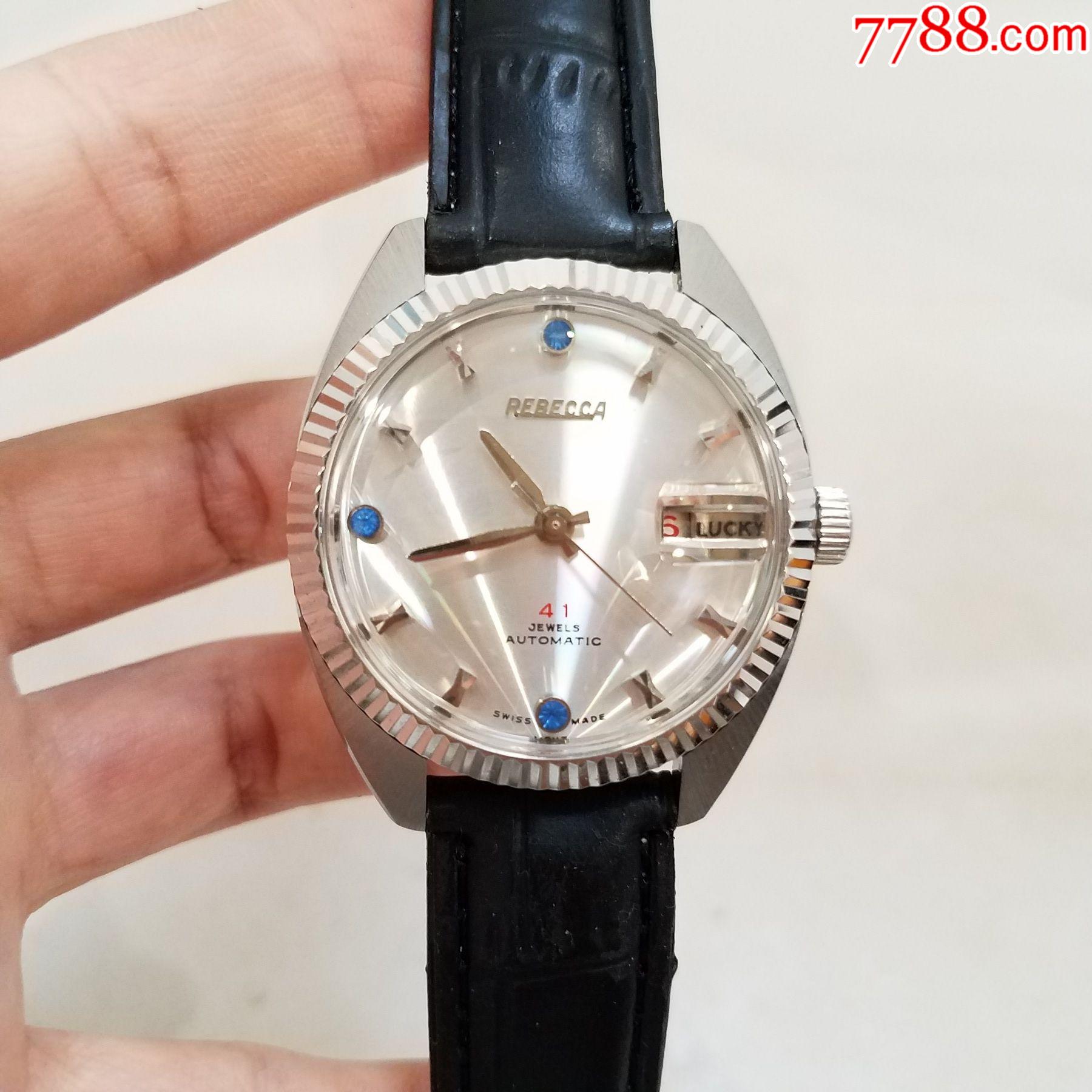 自产41钻高钻机芯】瑞士瑞贝卡自动机械男表-手表/腕表-7788手表收藏