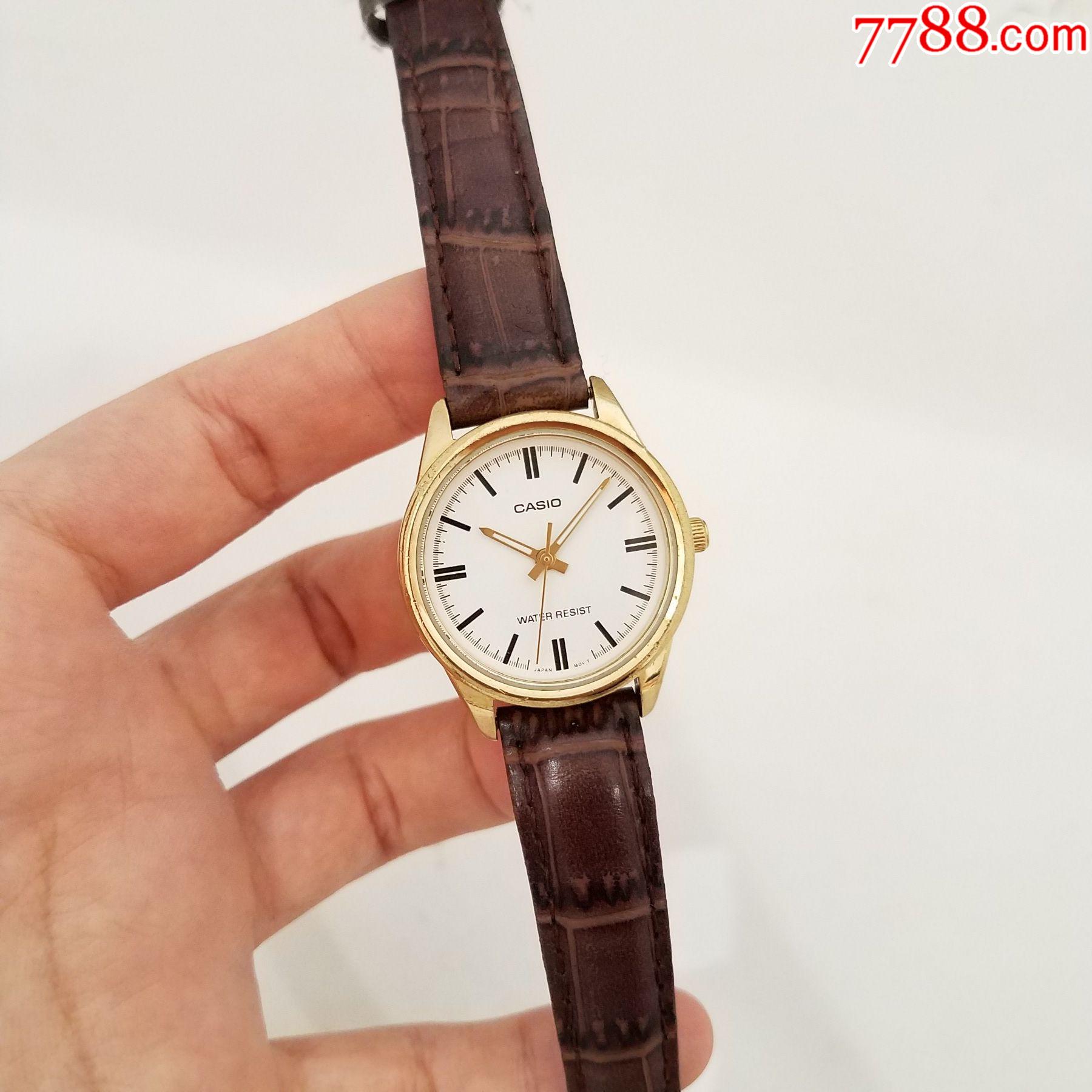 日本卡西欧电子女表【金表款】【金针】【走时正常】