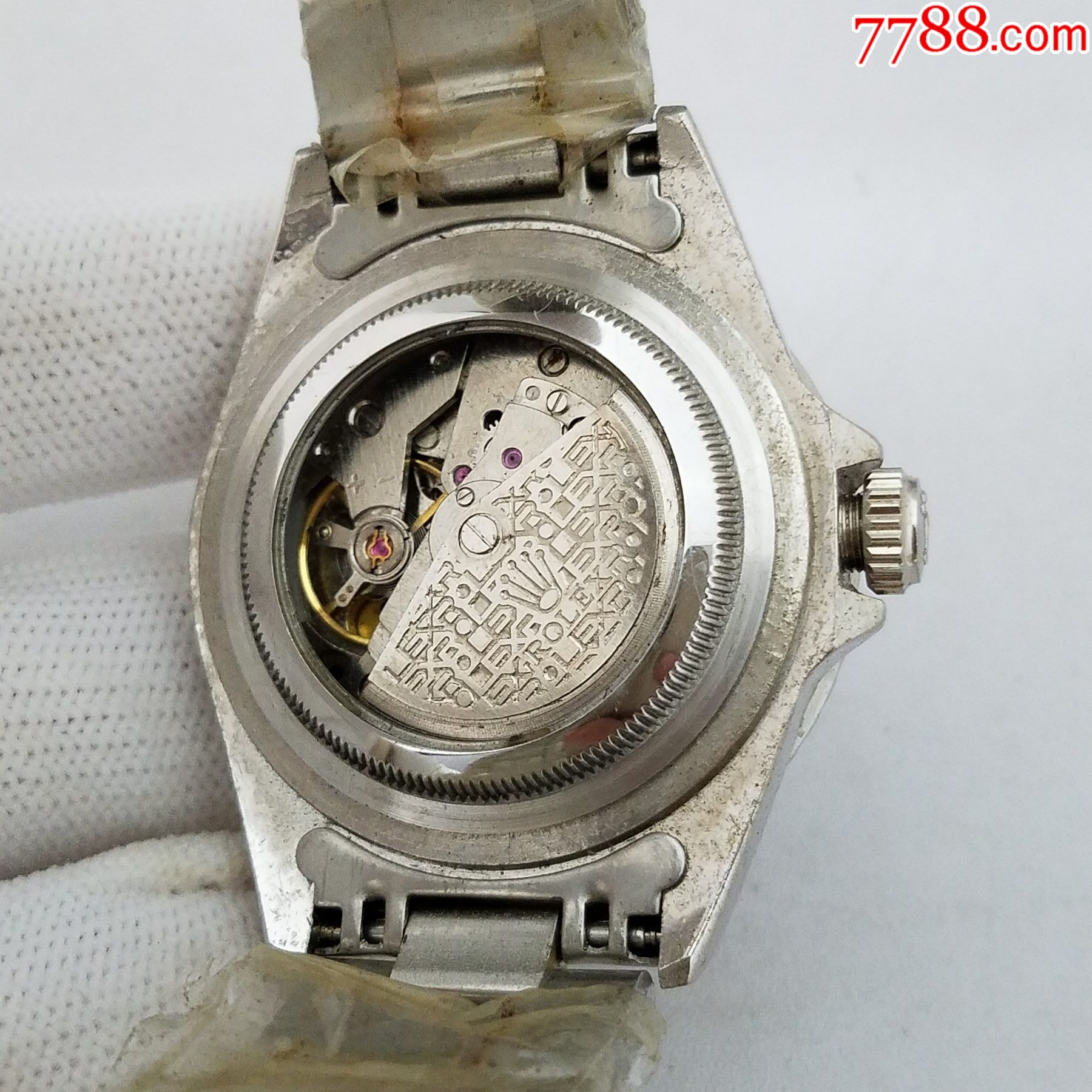 自动机械男表【透明底盖】【活动旋转外圈】【经典奔驰指针】【独特刻