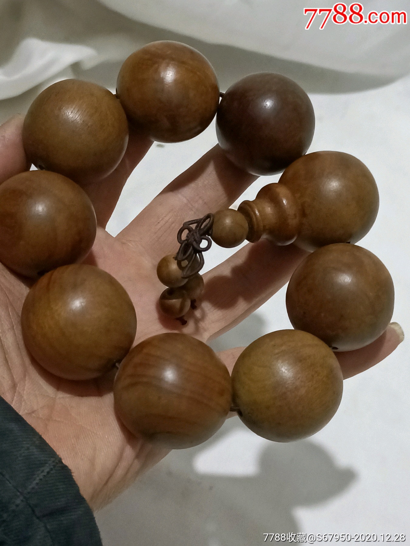 超大珠,楠木手串,起荧光了
