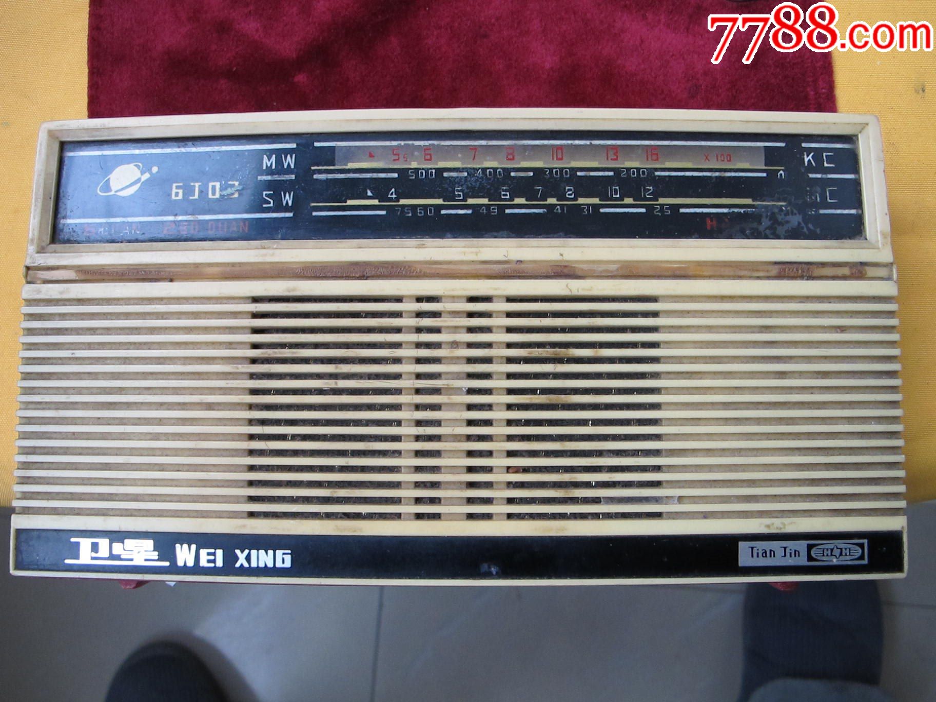 卫星牌6j03半导体收音机