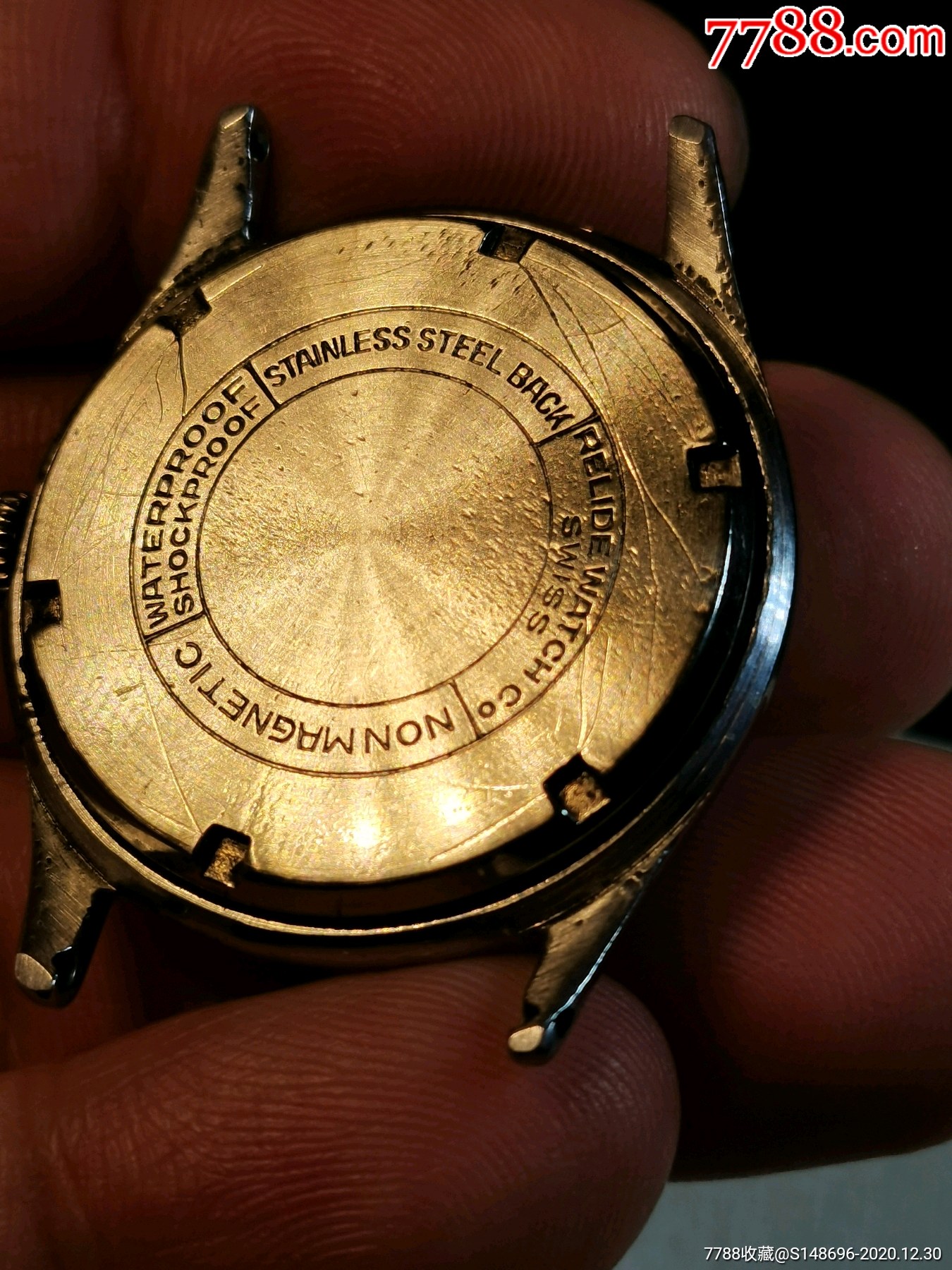 50年代原装进口瑞士rila手动机械表-手表/腕表-7788钟表收藏