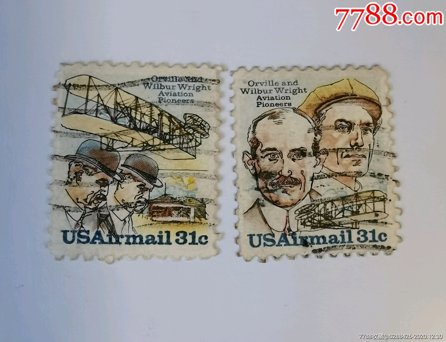 美国发行的莱特兄弟纪念邮票