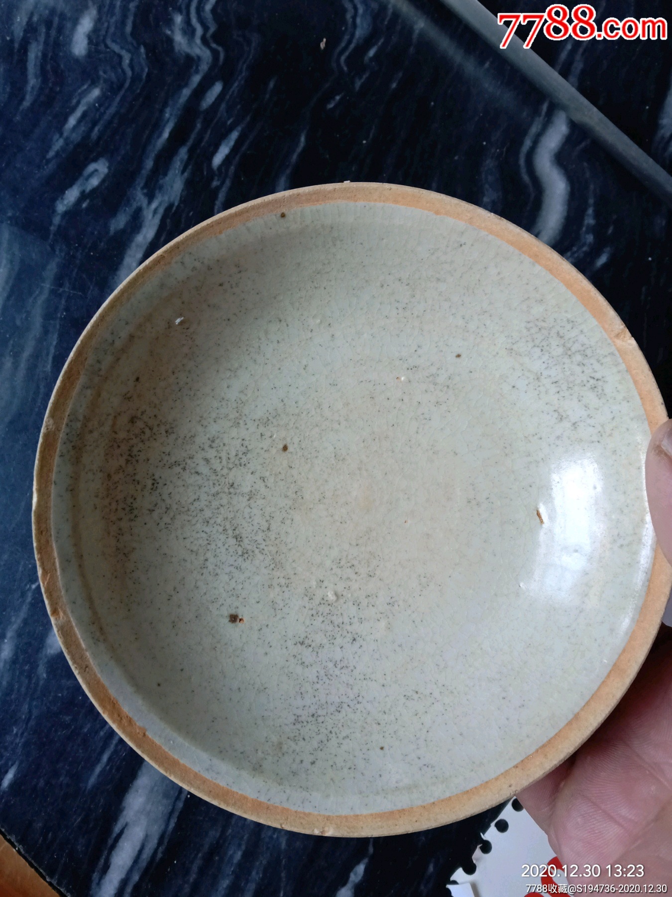 宋代影青碟口宽14高3品相好