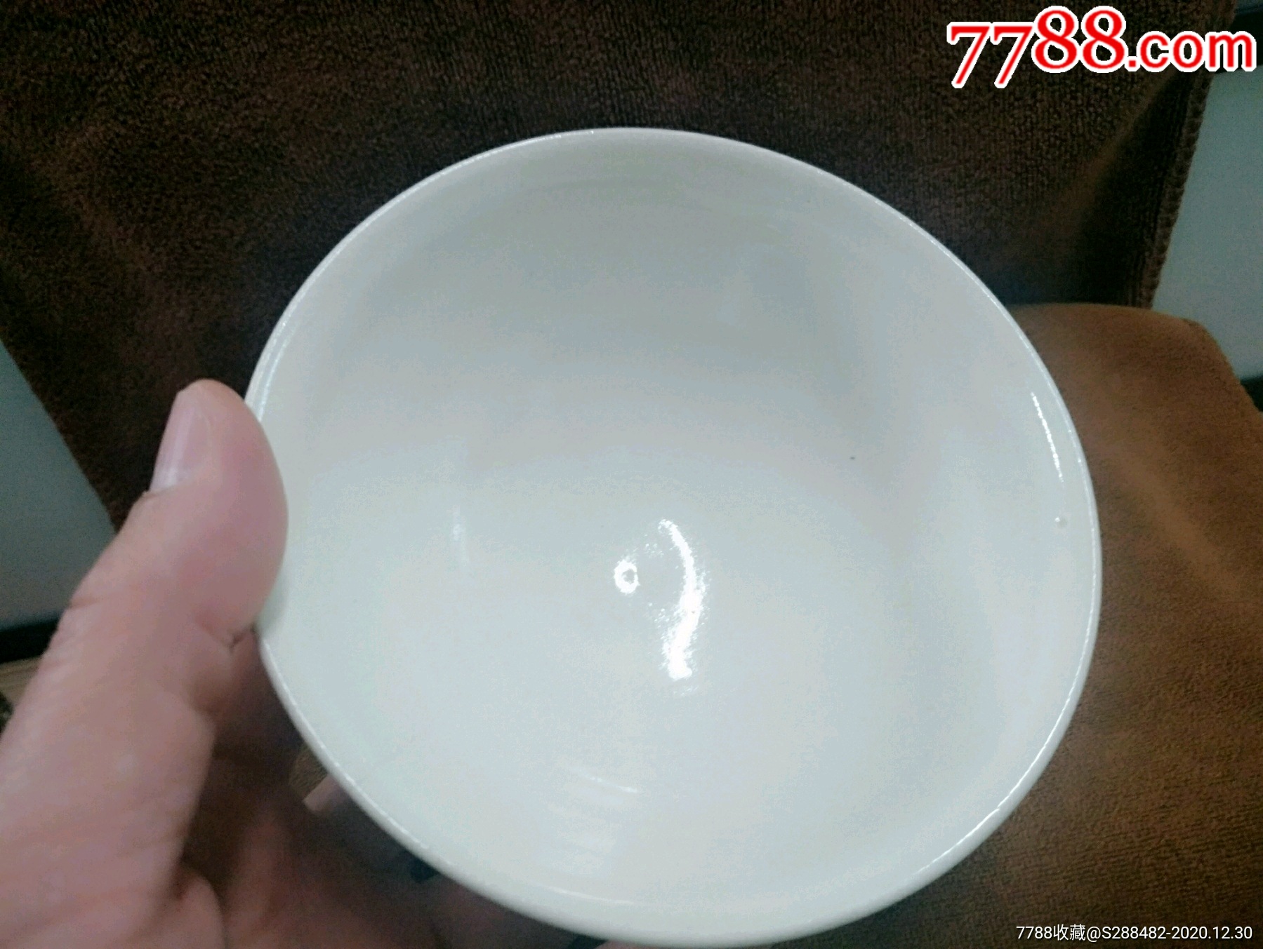 日本香泉作七宝锦黑茶碗
