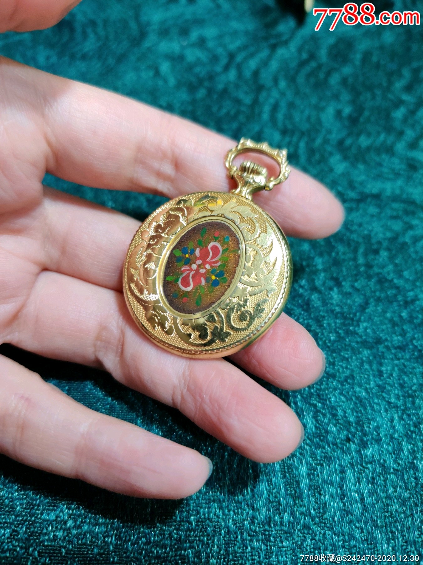 瑞士钱德勒chandler机械雕花怀表非欧米茄浪琴