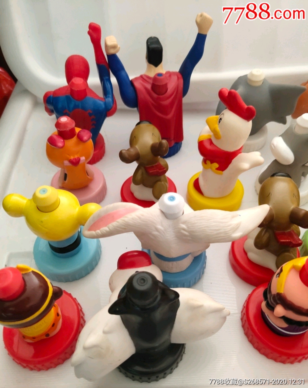 汇源果汁百里哇瓶盖动漫人偶玩具