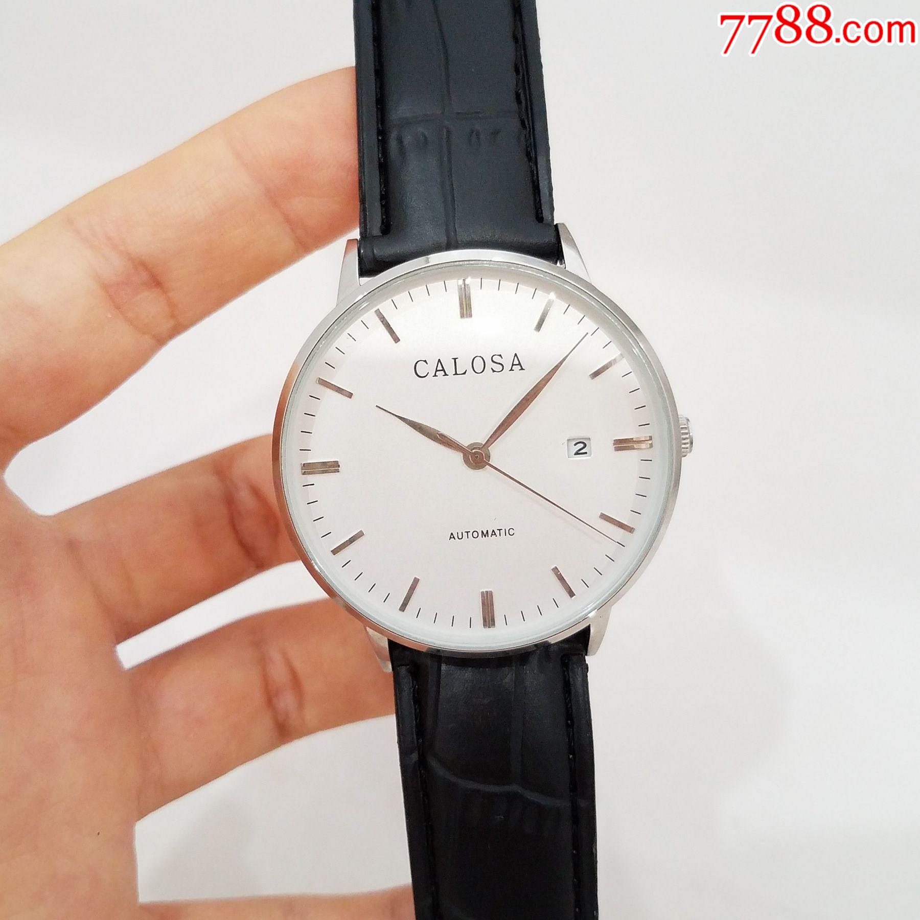 卡罗莎calosa自动机械男表【透底设计】【高闪立体刻度,指针】_手表