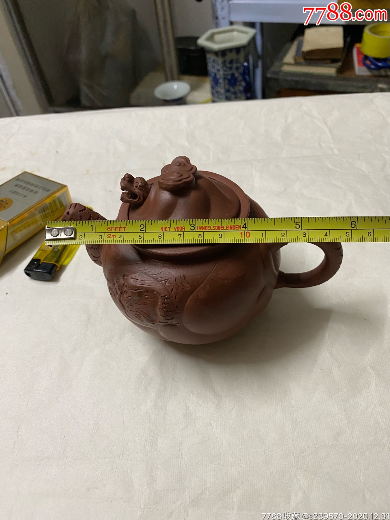 王爱仙手工鱼化龙-紫砂壶-7788陶瓷