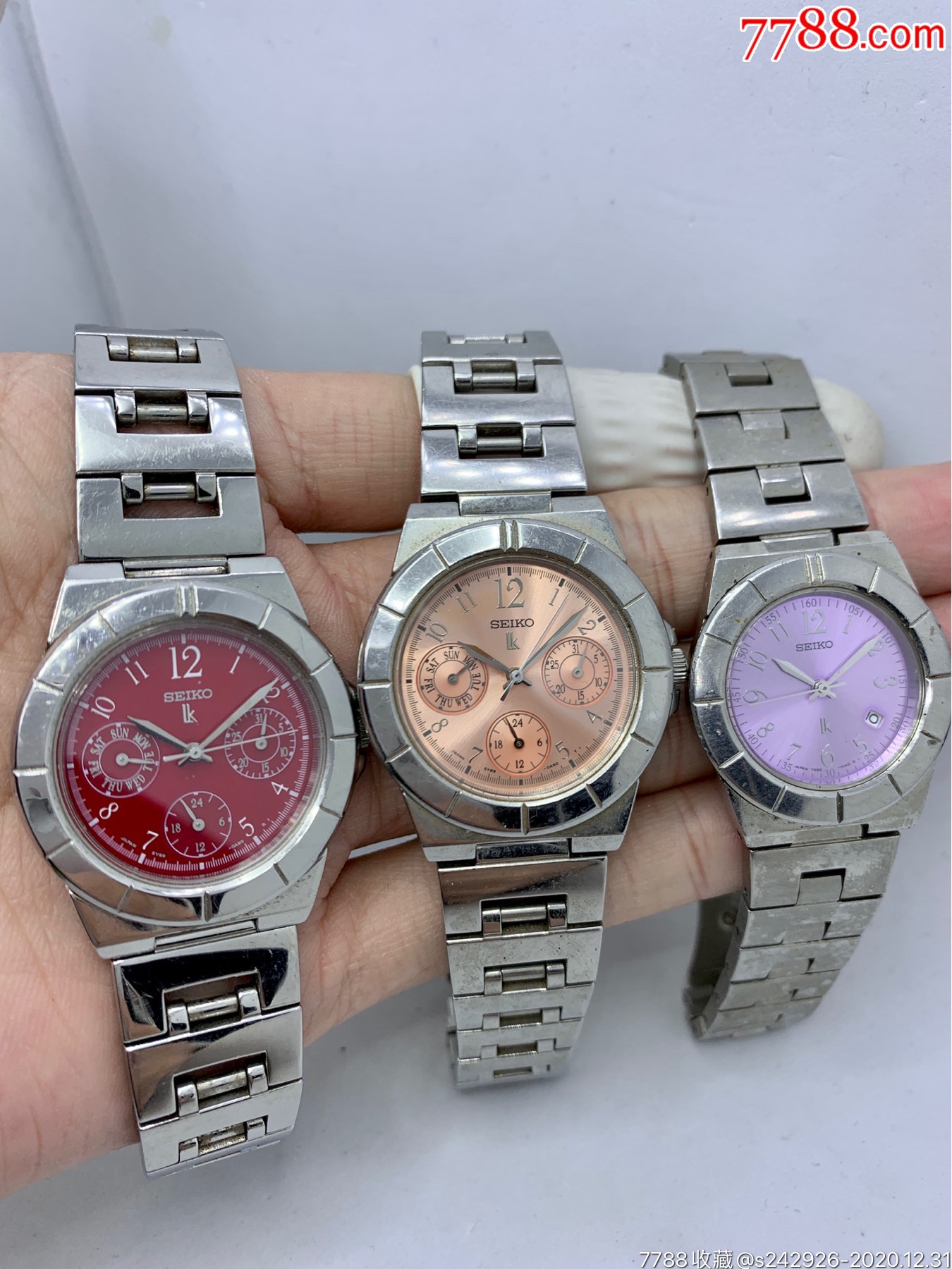 【3块精工lk】六针石英手表女表