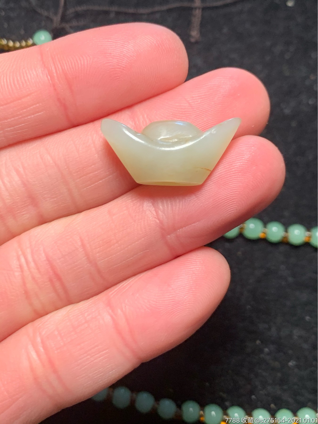 精品和田玉元宝挂件