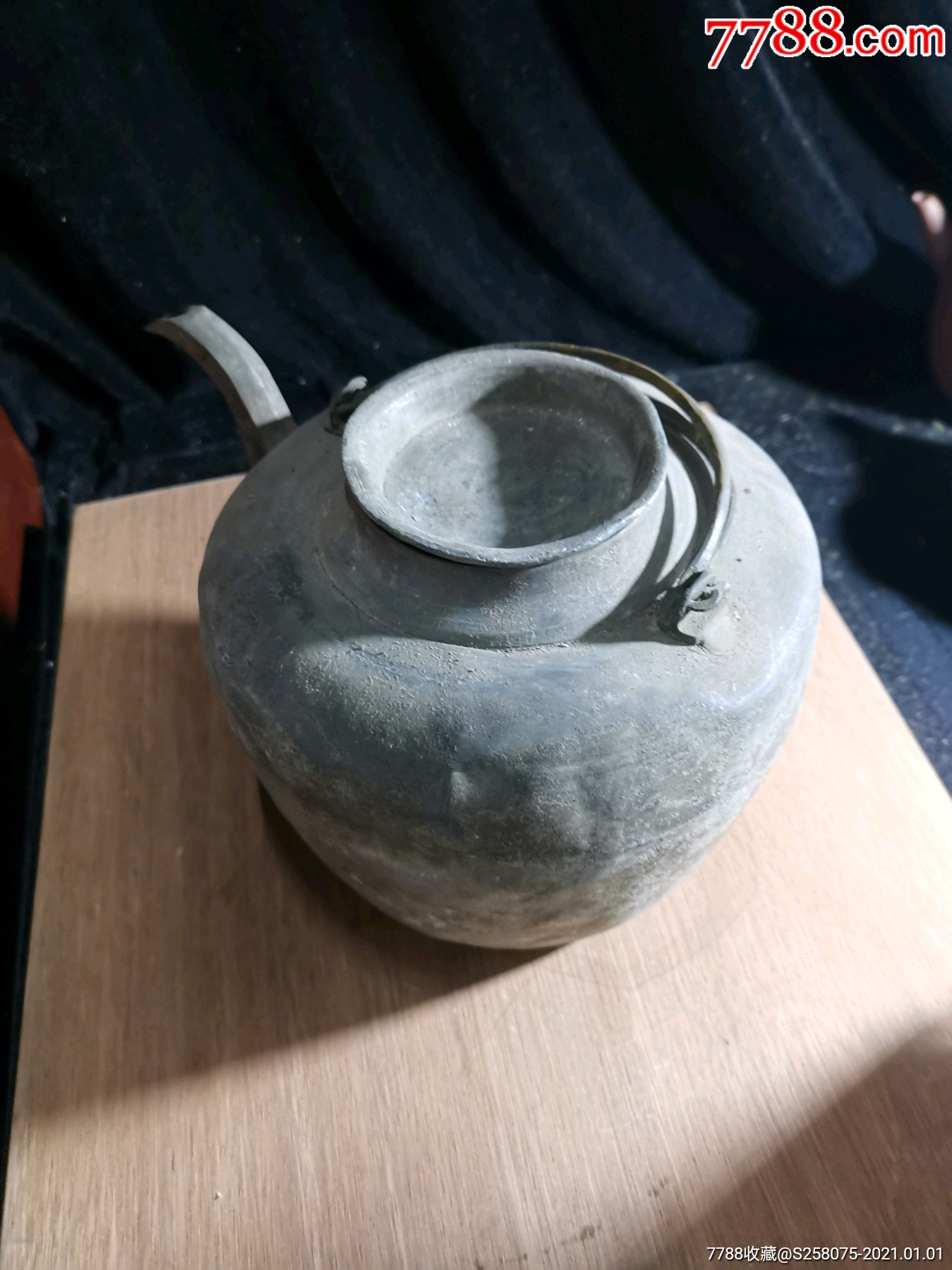 民国时期的老锡壶,纯手工制作