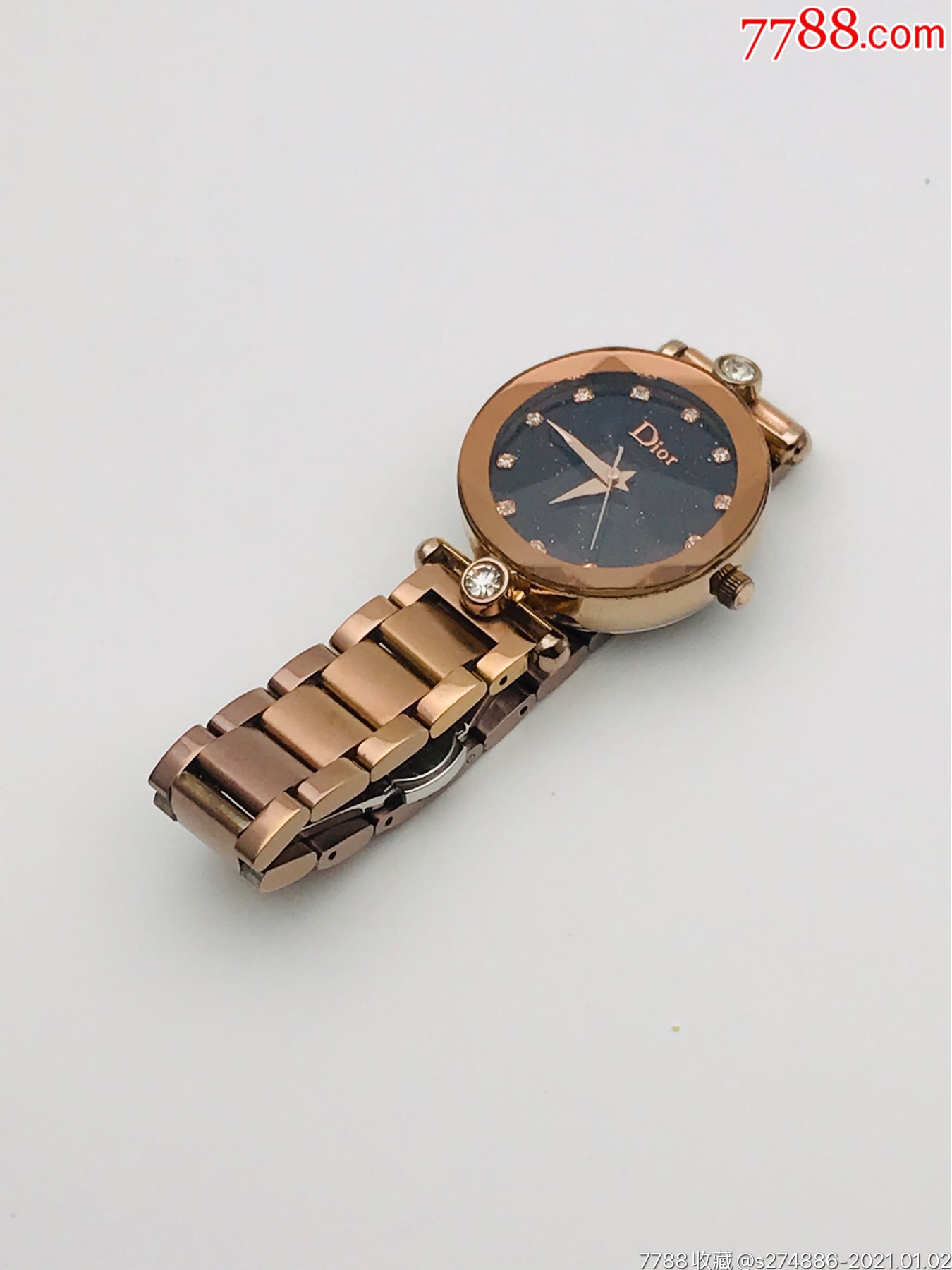 迪奥星空石英女表(钻面玫瑰金)_手表/腕表_图片价格_收藏行情_7788