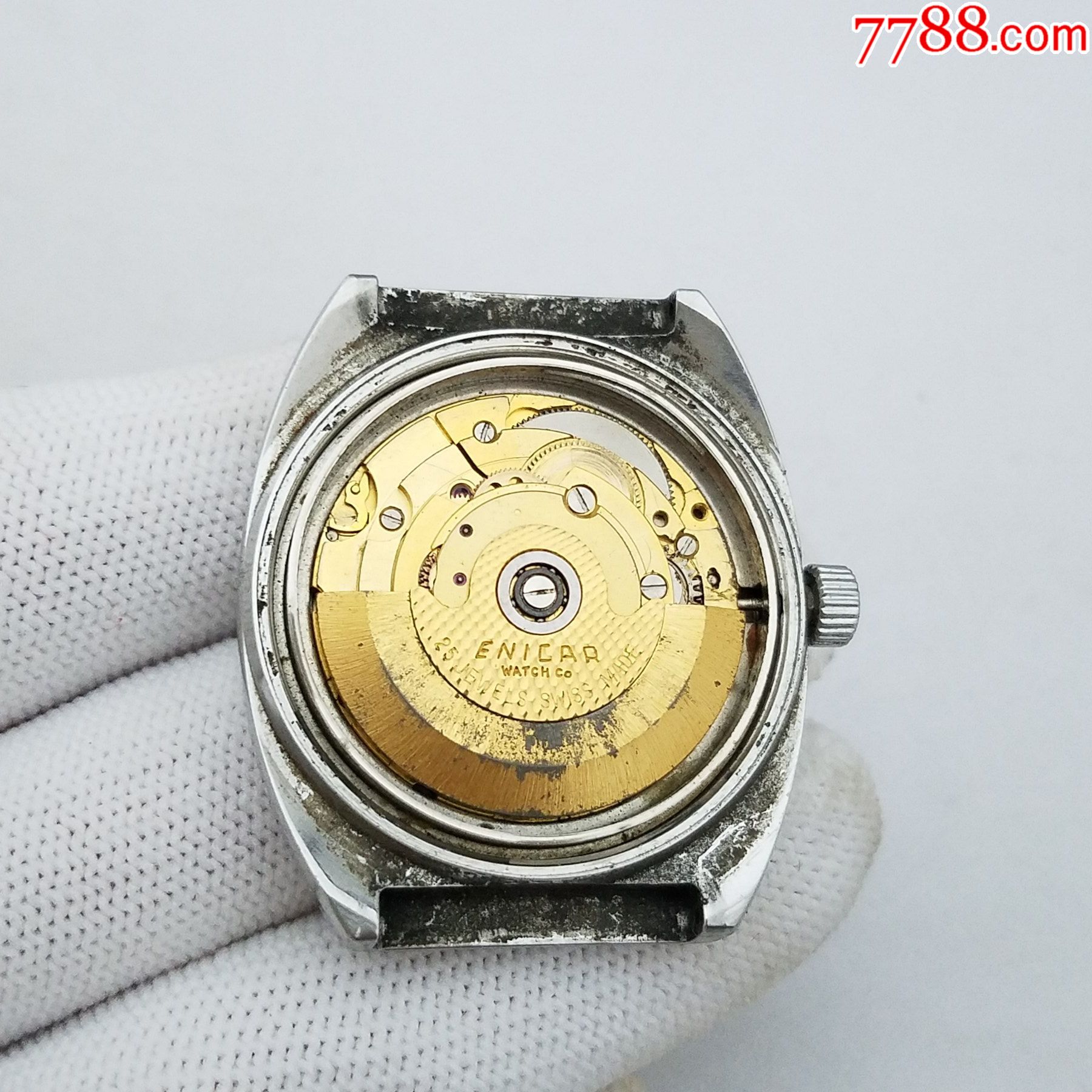 瑞士英纳格自动机械男表【2168金机芯】【能走时】-手表/腕表-7788