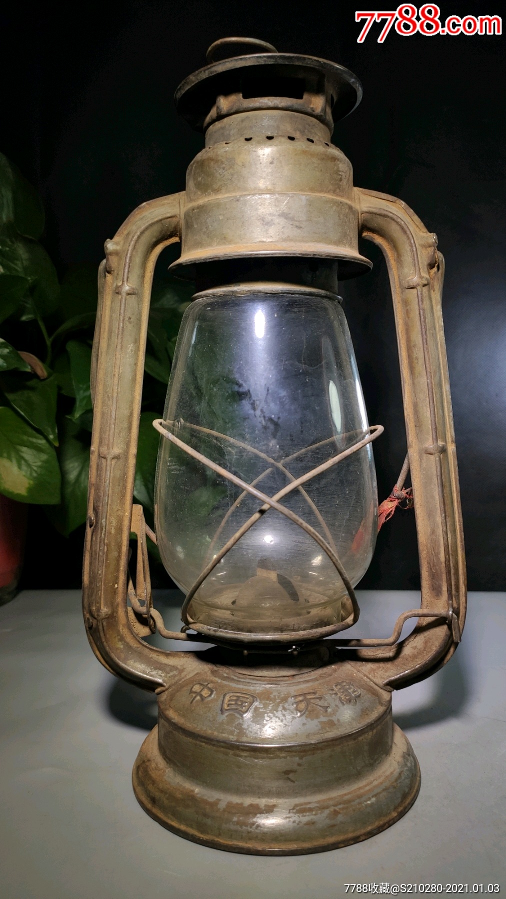 古朴老马灯造型古朴皮壳老辣十分精美
