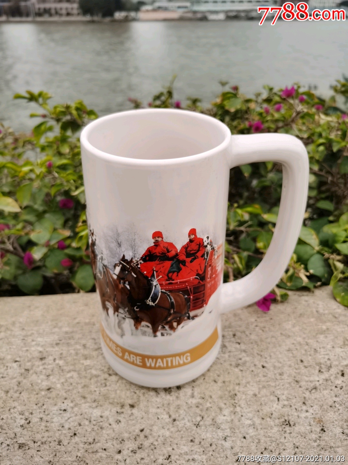 budweiser百威啤酒陶瓷杯