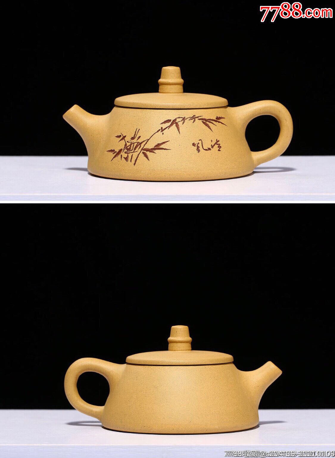 〈石瓢壶〉原矿段泥曹志刚手工制壶-紫砂壶-7788紫砂壶