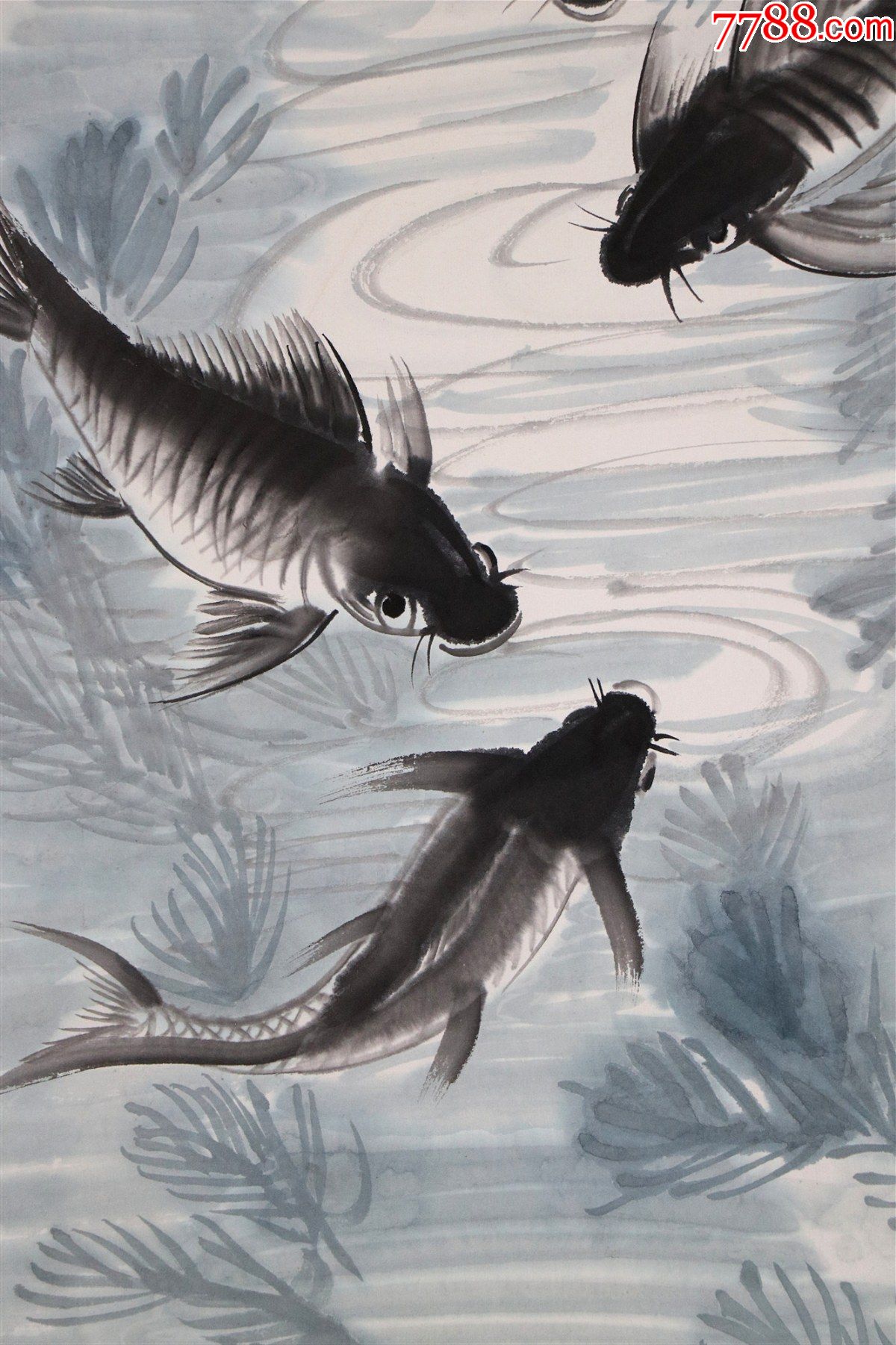 浙江萧山人美协上海分会理事上海书法篆刻研究会常务理事来楚生鱼