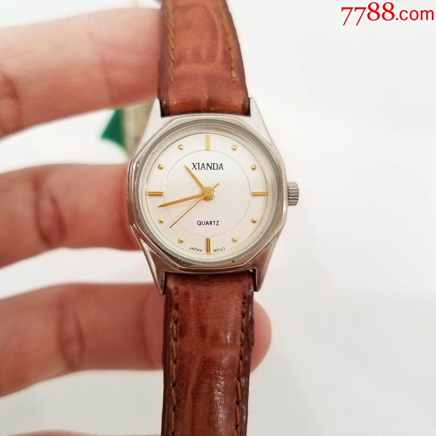 先达xianda电子女表【独特多切割面表圈】【立体金刻度金针】_手表