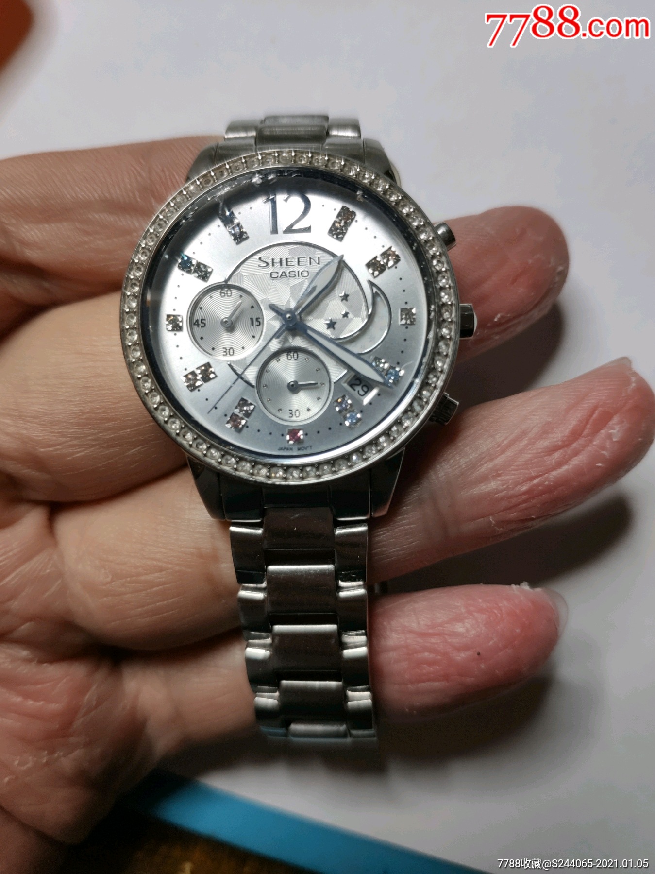 卡西欧女士多针石英表