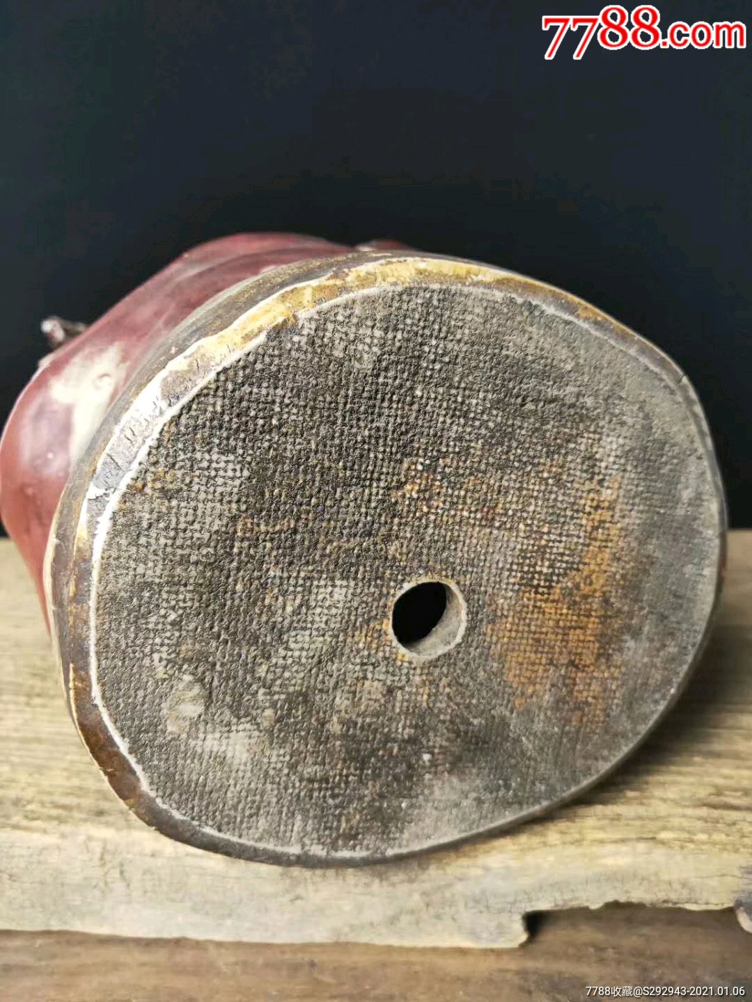 传神,麻布底,瓷都景德镇制,收藏价值颇_红釉瓷_第7张_7788瓷器