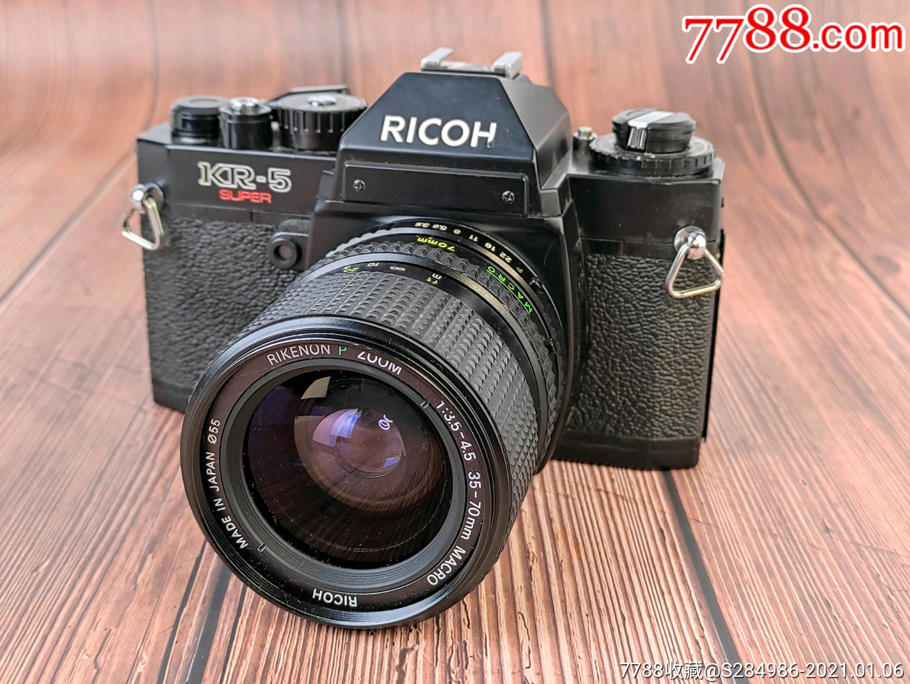 理光kr5胶卷单反相机,带35-70变焦镜头_单反相机_中古相机小铺【7788