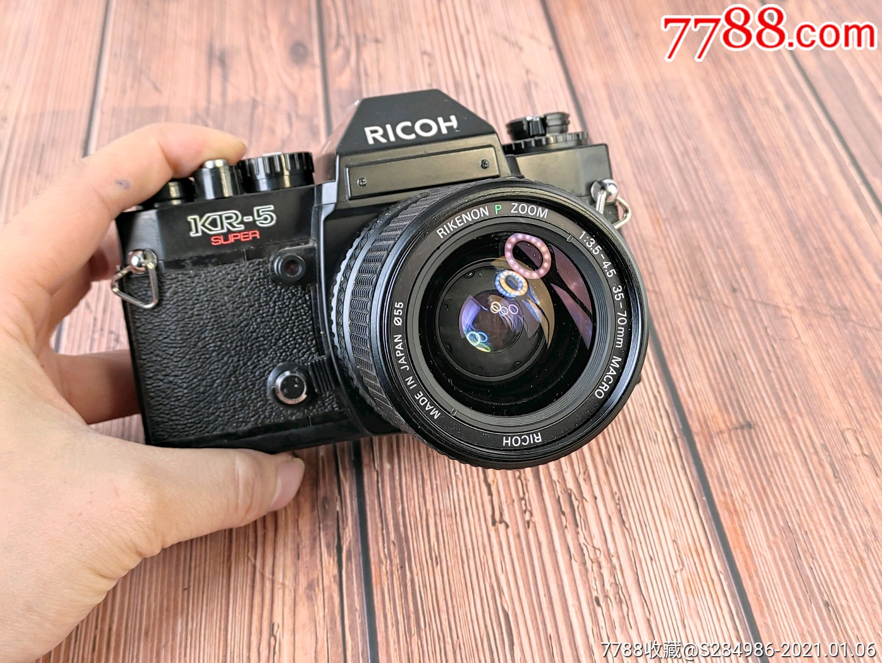 理光kr5胶卷单反相机,带35-70变焦镜头