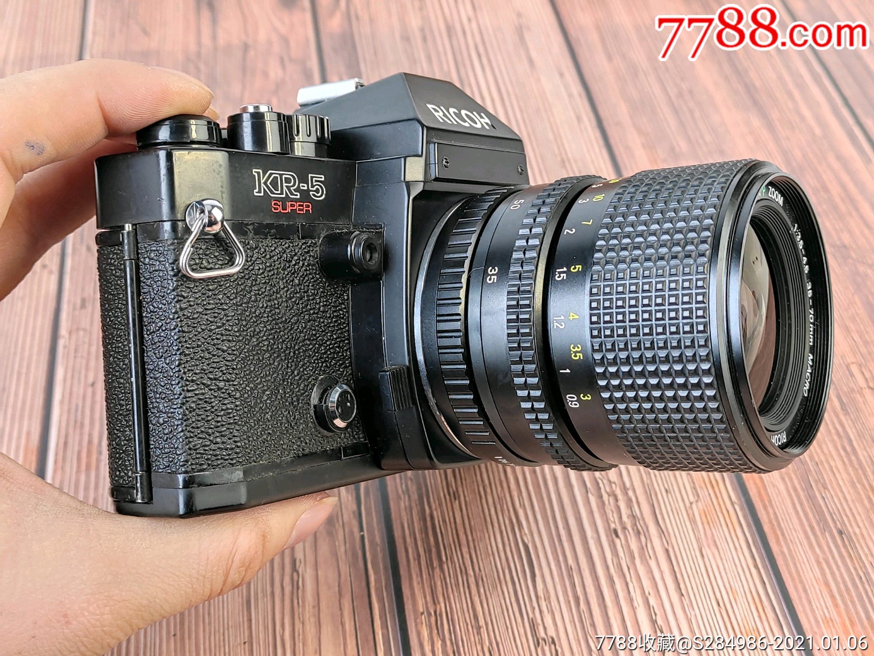 理光kr5胶卷单反相机,带35-70变焦镜头_单反相机_图片收藏_回收价格_7