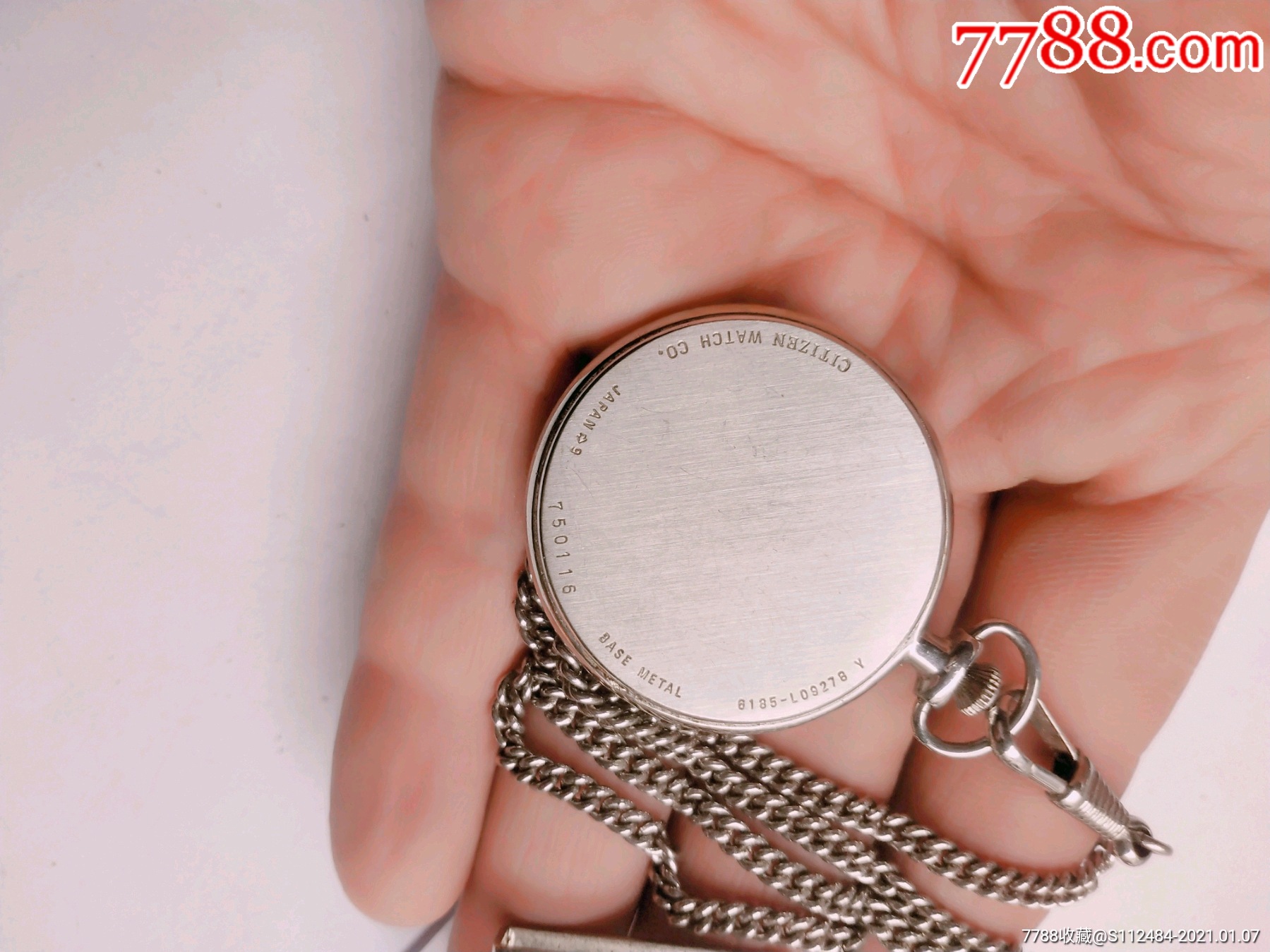 好品漂亮经典西铁城男士石英怀表