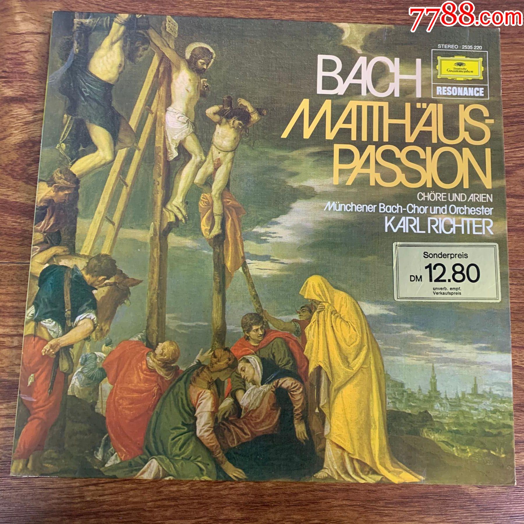 巴赫马太受难曲卡尔·李希特指挥a96十二寸