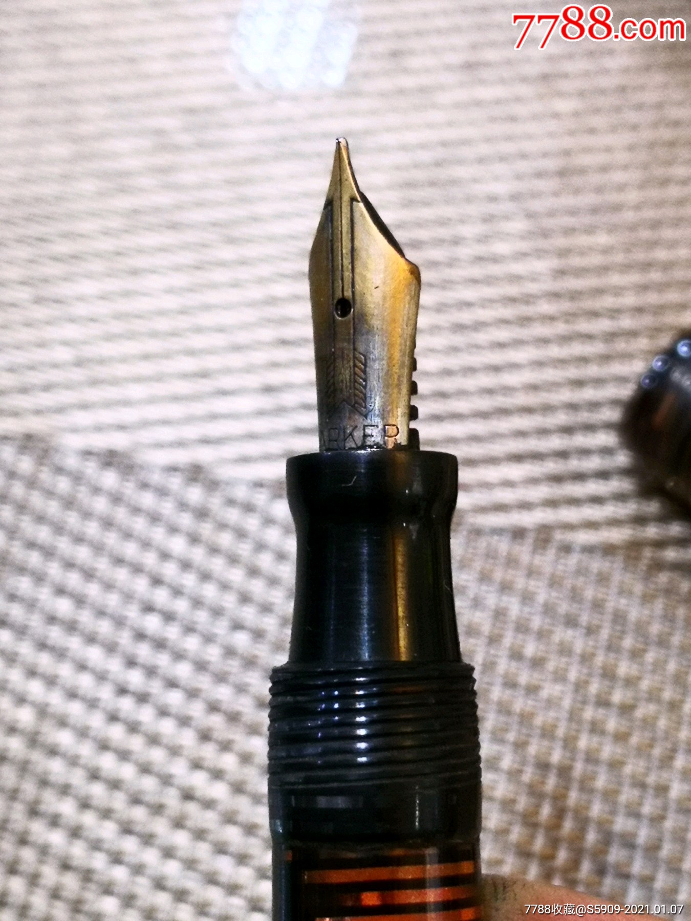 派克花杆老钢笔