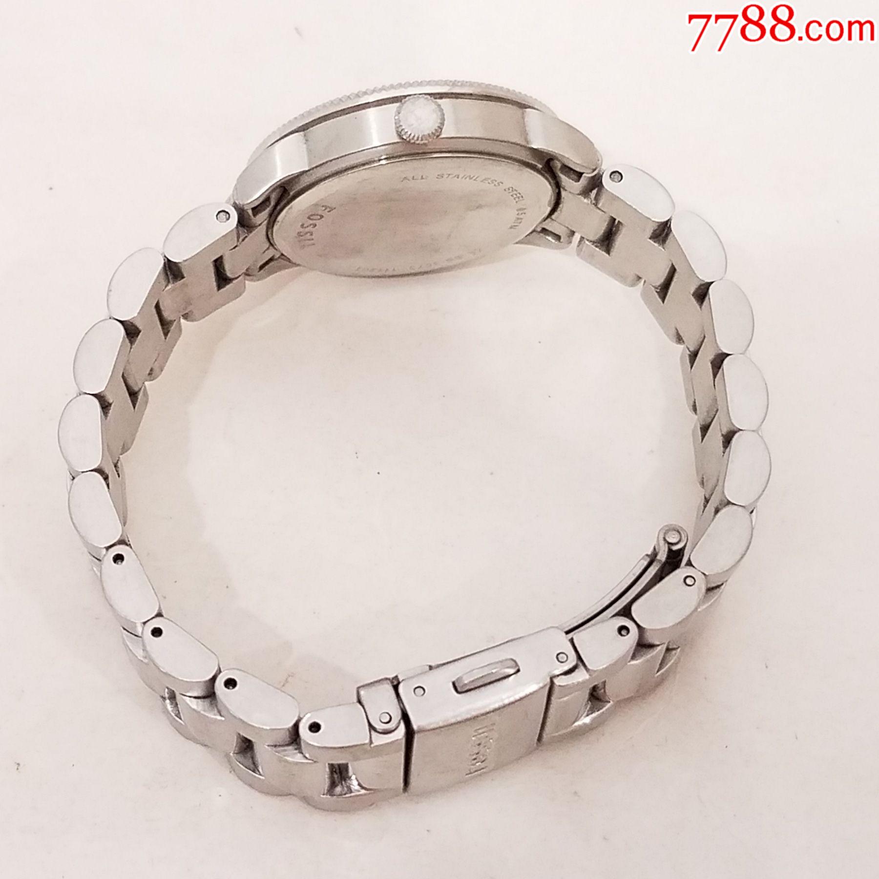 【美国时尚品牌】【美品】化石fossil电子表【独特拉丝纹绿盘】【闪亮